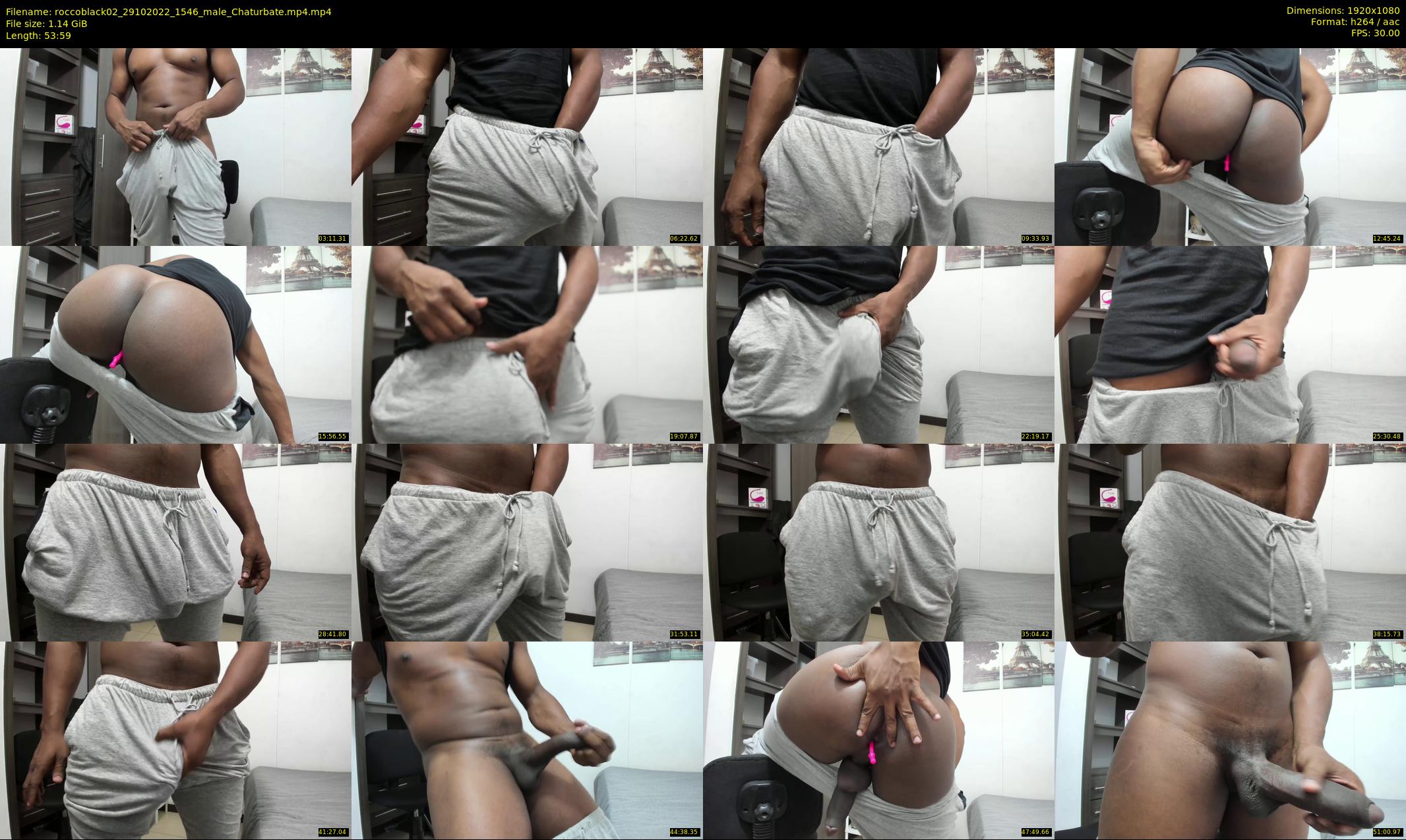 roccoblack02 — 54 minute Chaturbate male cam show recording, 1080p, Oct 29, 2022