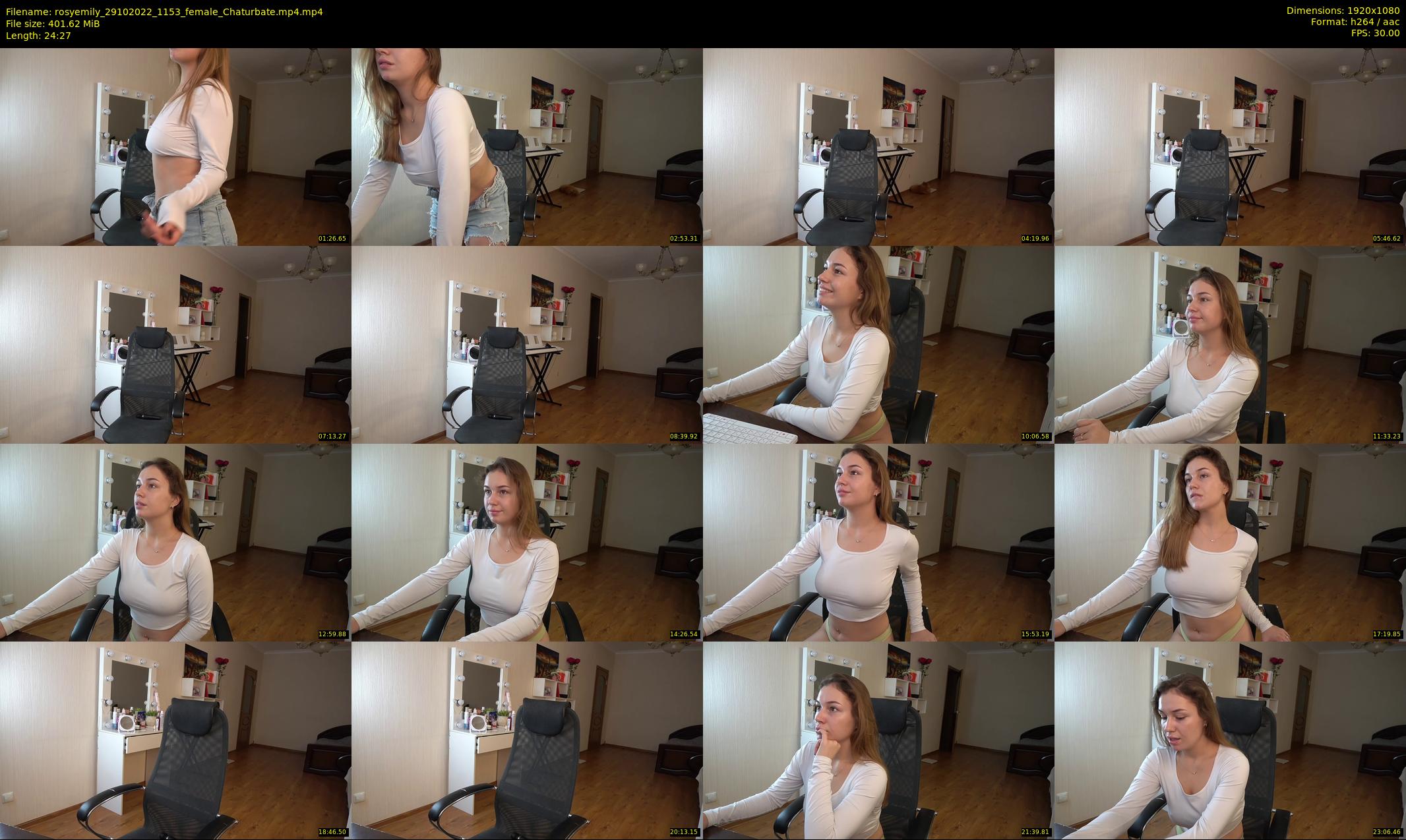rosyemily — 25 minute Chaturbate female cam show recording, 1080p, Oct 29, 2022