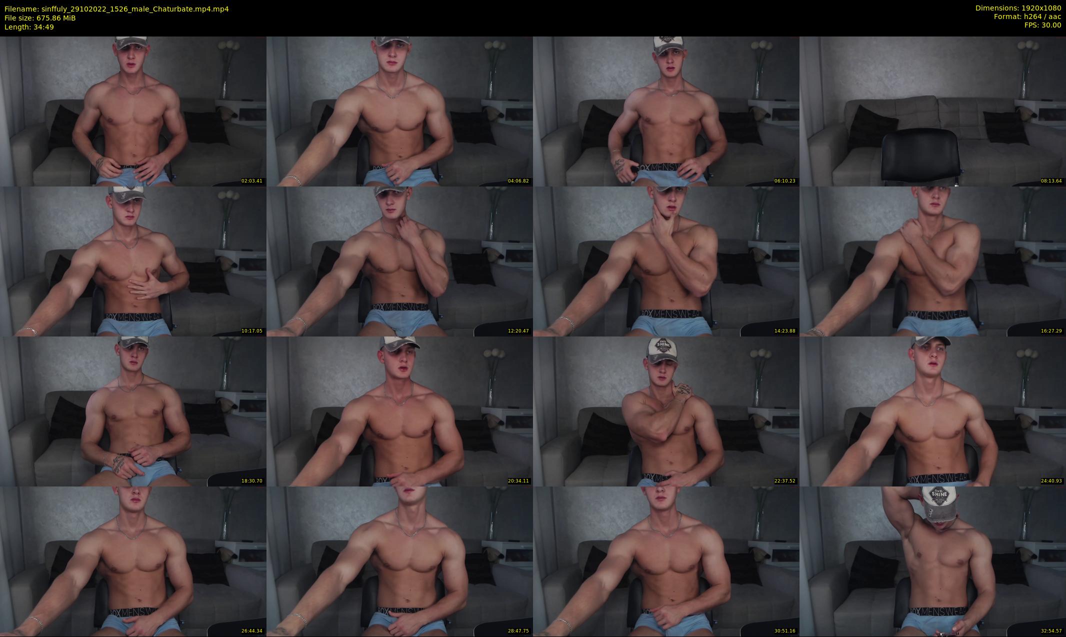 sinffuly — 35 minute Chaturbate male cam show recording, 1080p, Oct 29, 2022