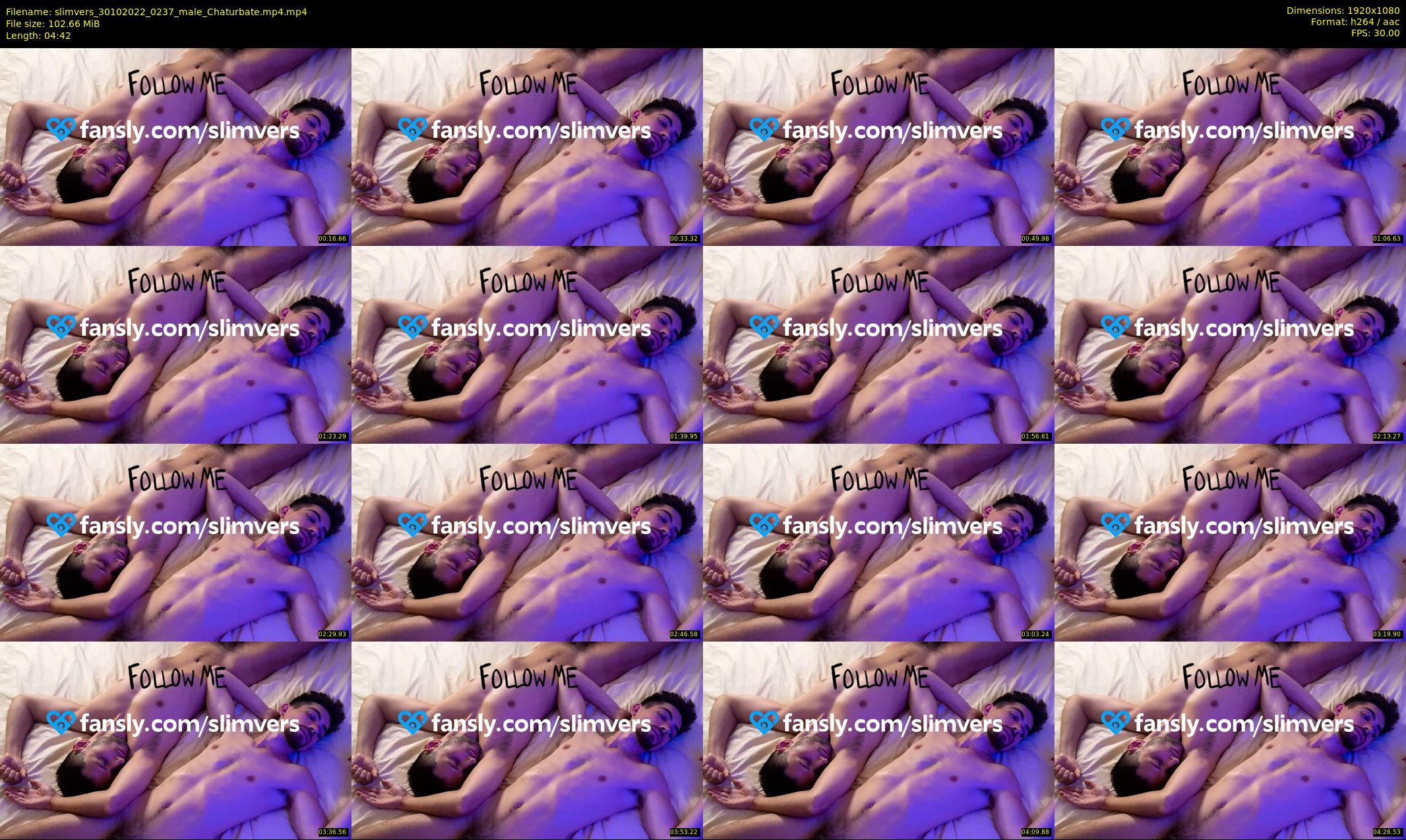 slimvers — 5 minute Chaturbate male cam show recording, 1080p, Oct 30, 2022