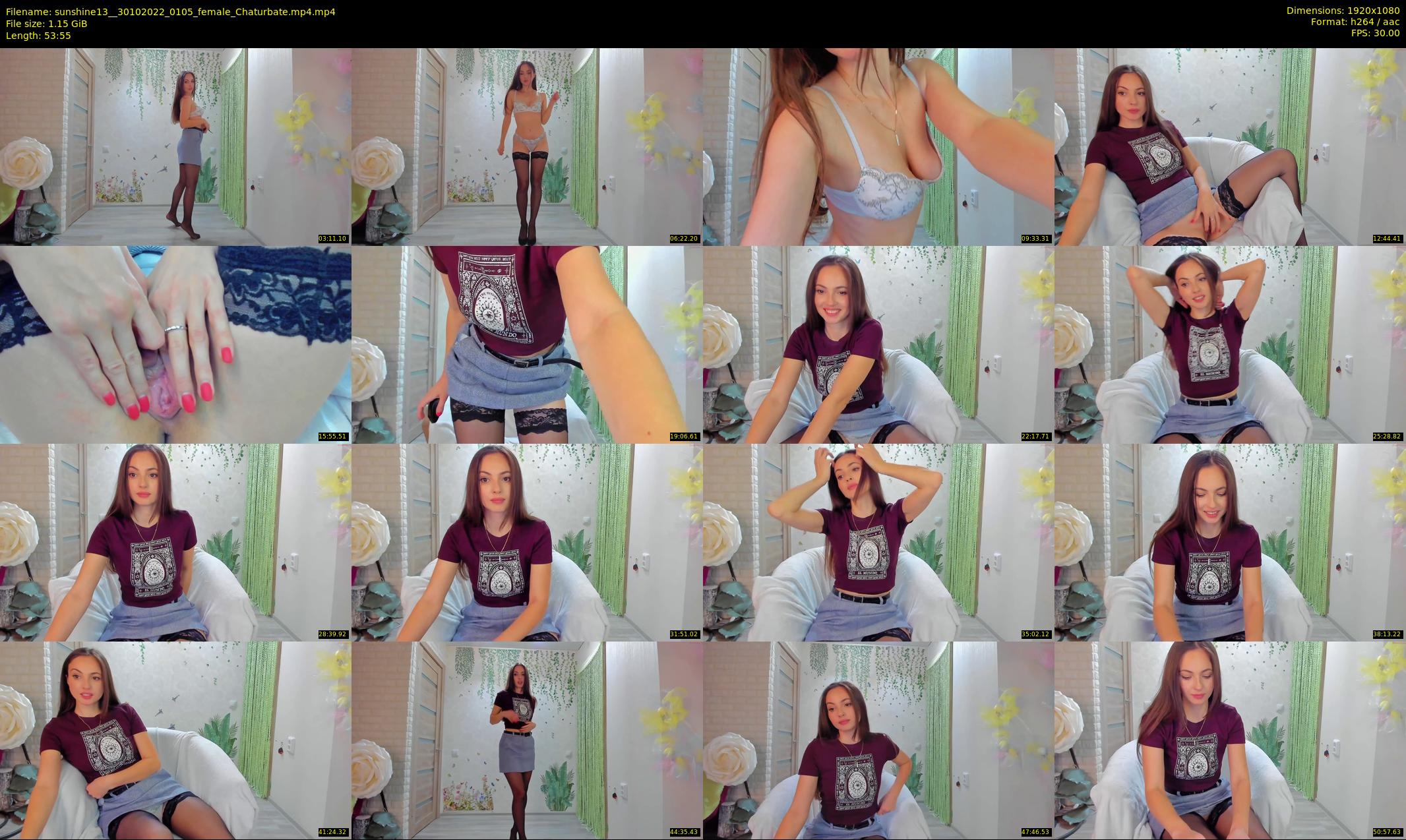 sunshine13_ — 54 minute Chaturbate female cam show recording, 1080p, Oct 30, 2022