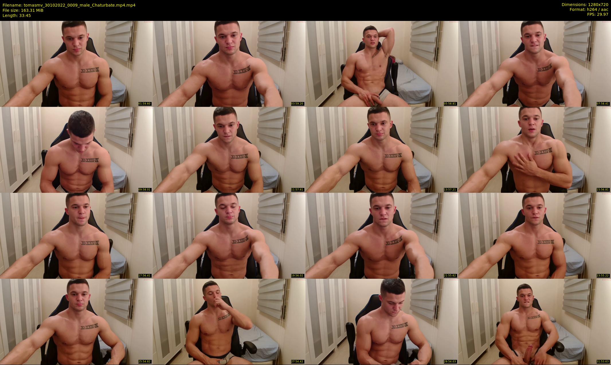 tomasmv — 34 minute Chaturbate male cam show recording, 720p, Oct 30, 2022