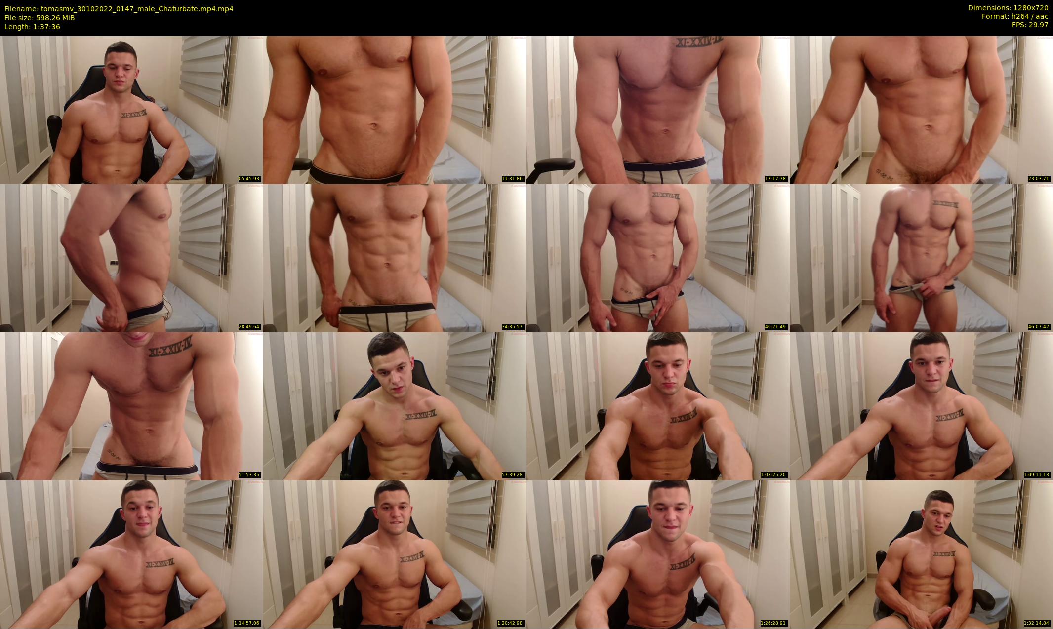 tomasmv — 98 minute Chaturbate male cam show recording, 720p, Oct 30, 2022