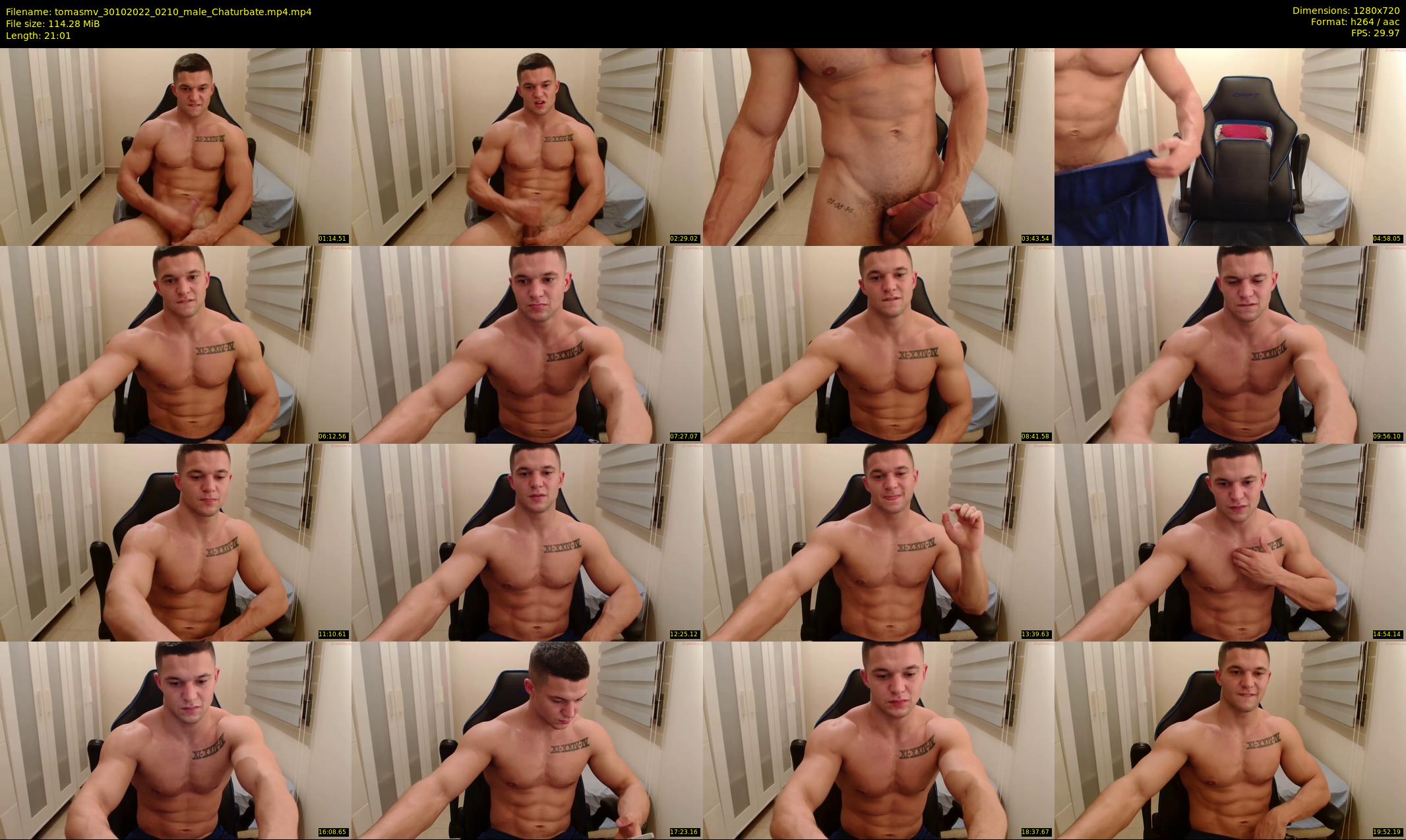tomasmv — 22 minute Chaturbate male cam show recording, 720p, Oct 30, 2022