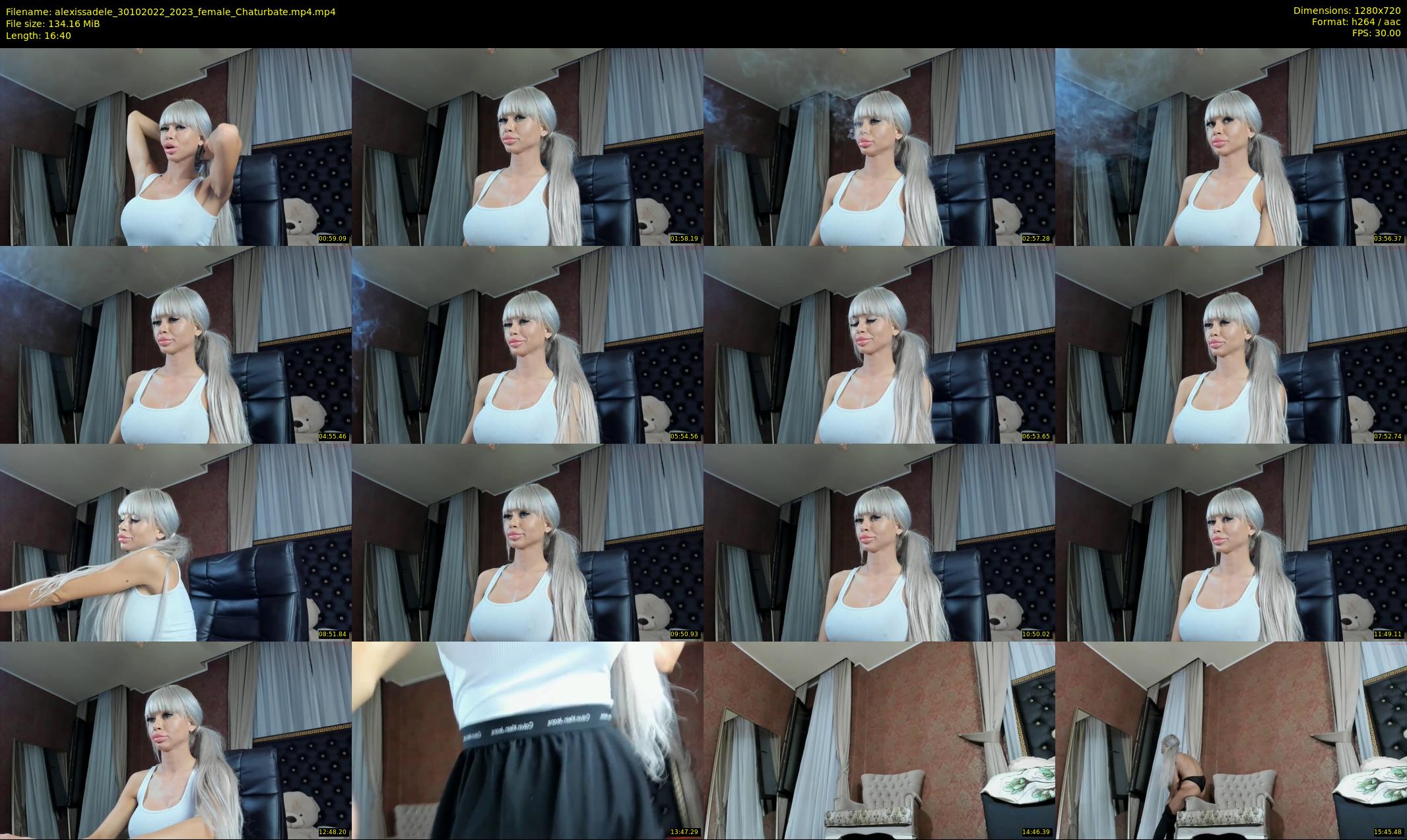 alexissadele — 17 minute Chaturbate female cam show recording, 720p, Oct 30, 2022