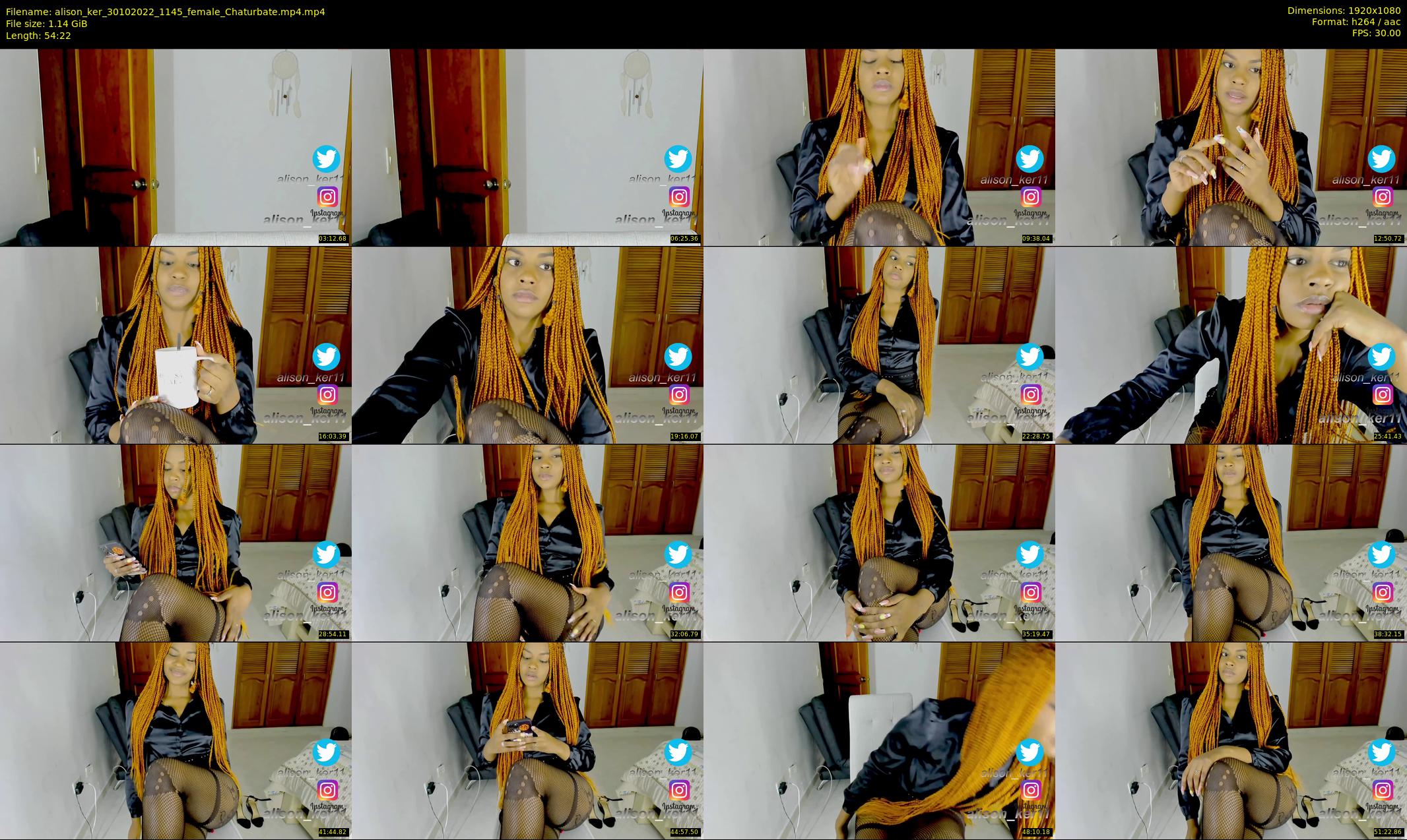 alison_ker — 55 minute Chaturbate female cam show recording, 1080p, Oct 30, 2022