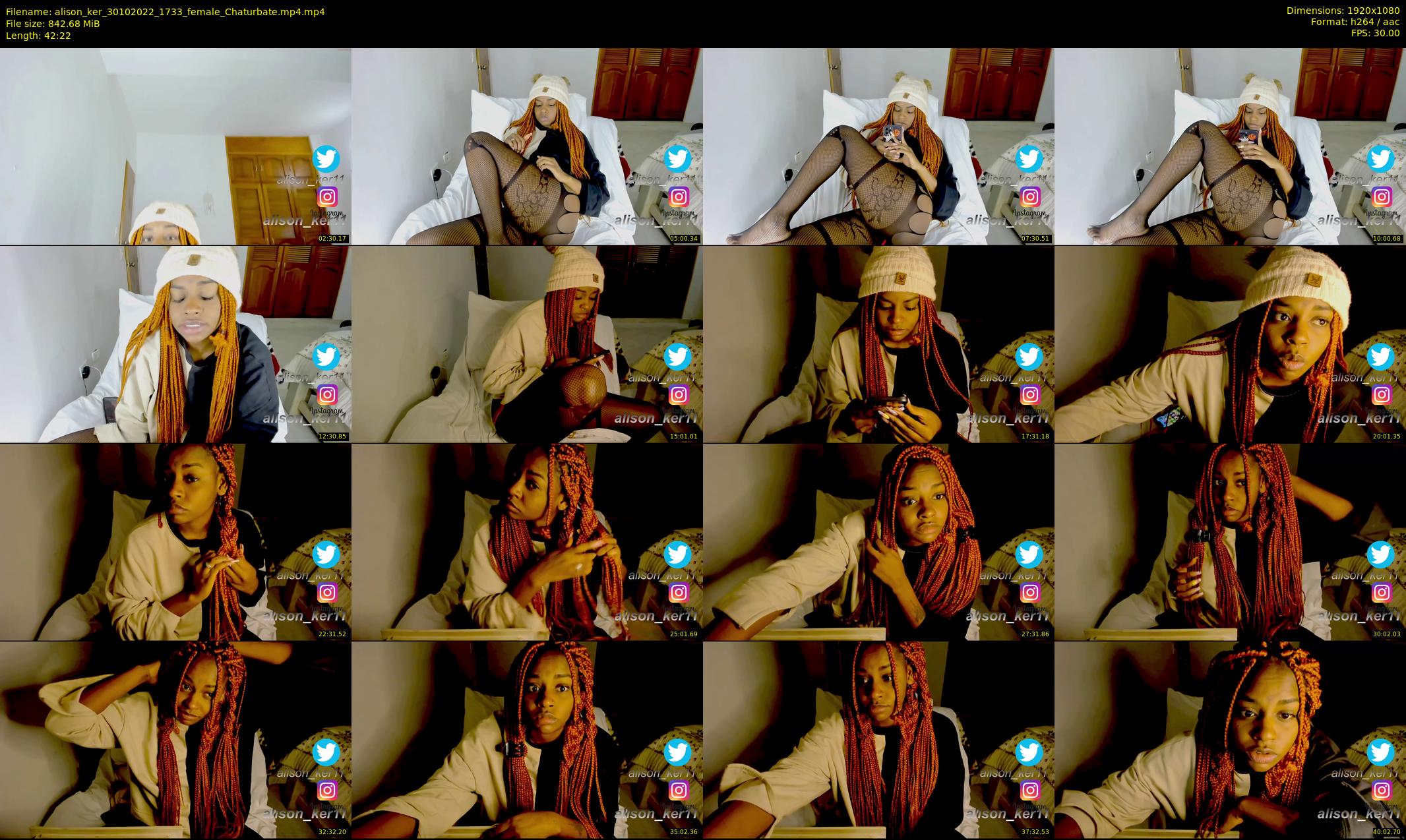 alison_ker — 43 minute Chaturbate female cam show recording, 1080p, Oct 30, 2022