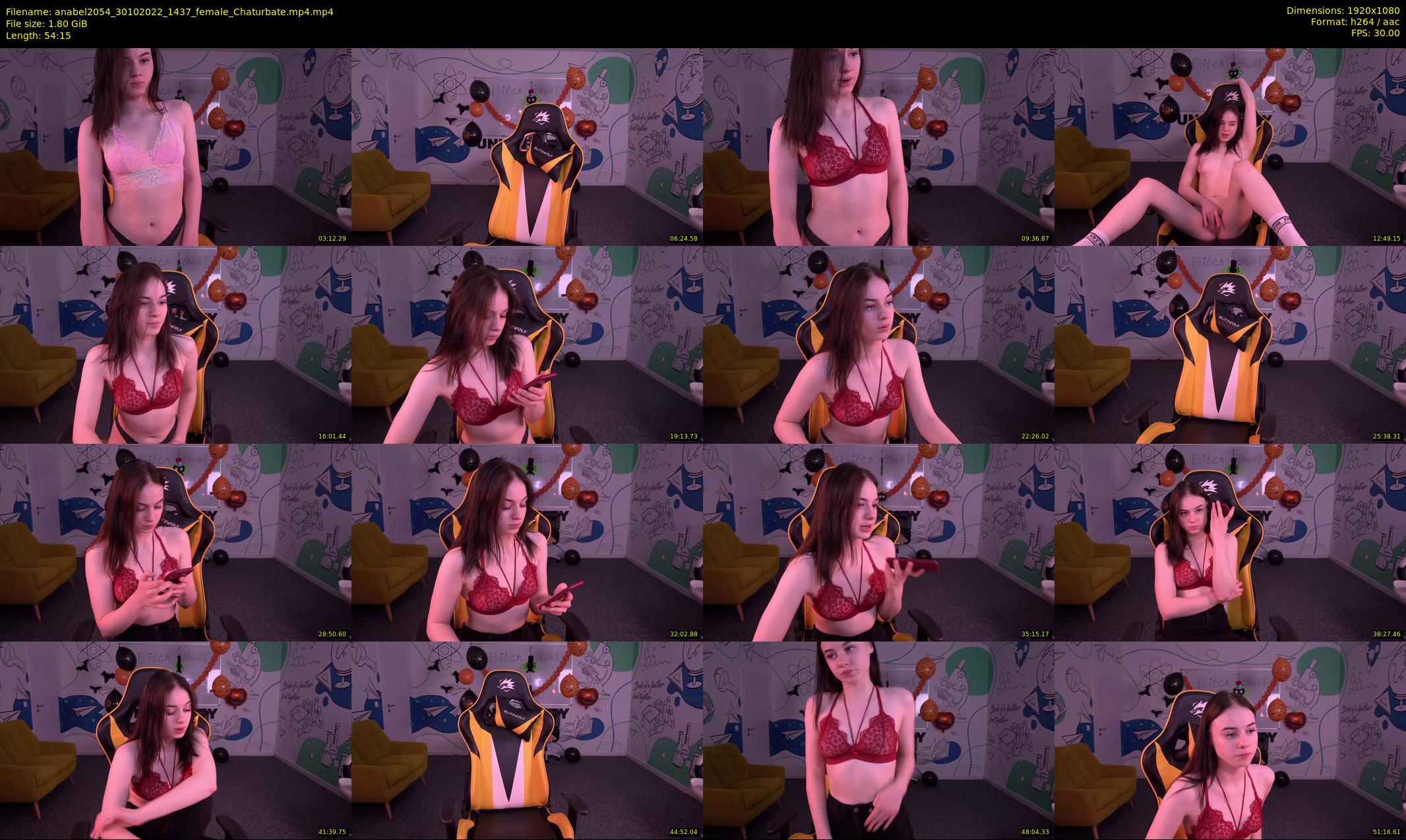 anabel2054 — 55 minute Chaturbate female cam show recording, 1080p, Oct 30, 2022