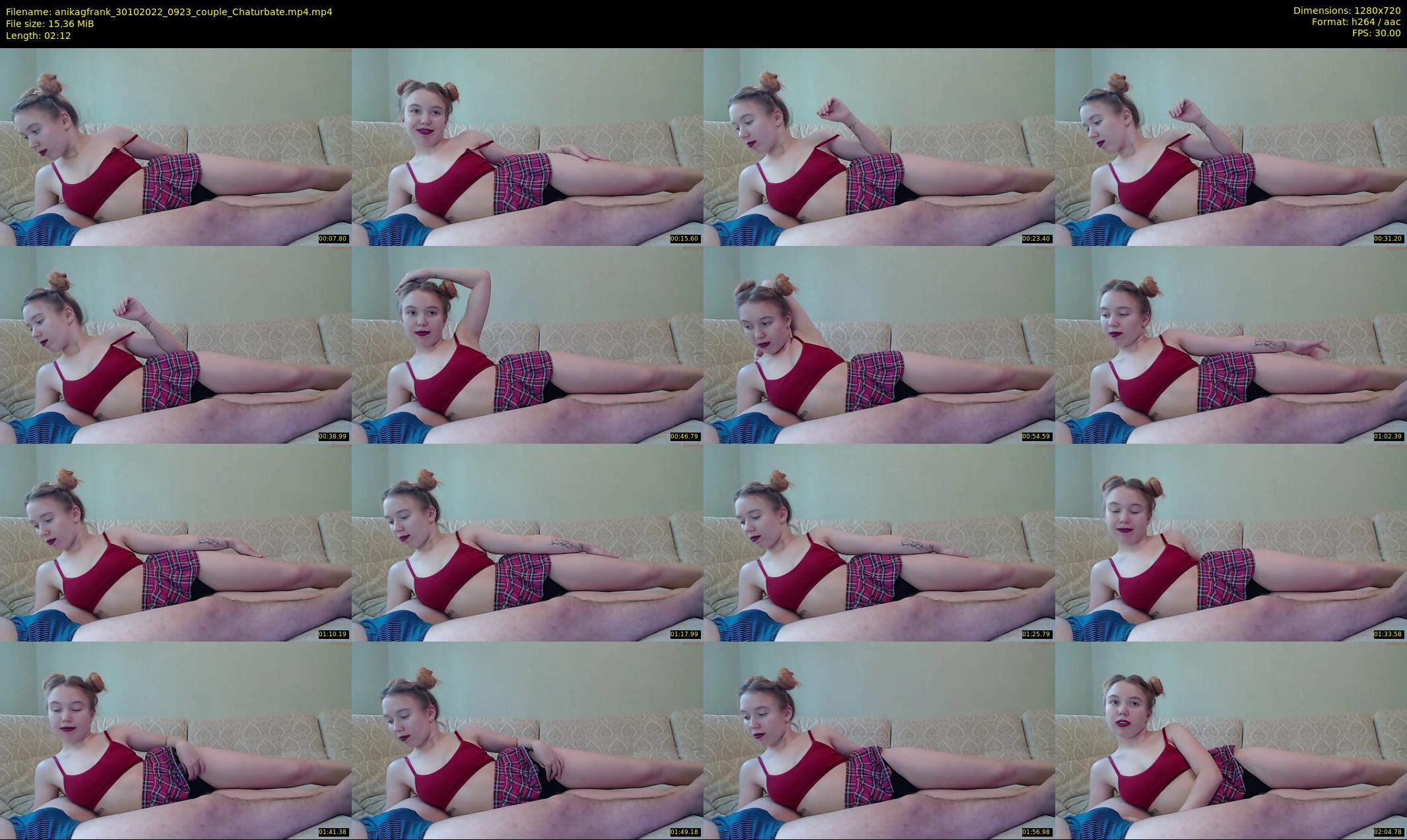 anikagfrank — 3 minute Chaturbate couple cam show recording, 720p, Oct 30, 2022