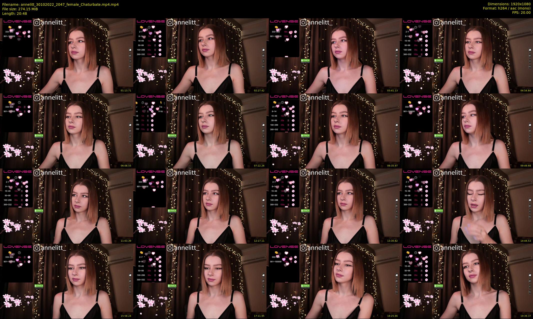 annelitt — 21 minute Chaturbate female cam show recording, 1080p, Oct 30, 2022