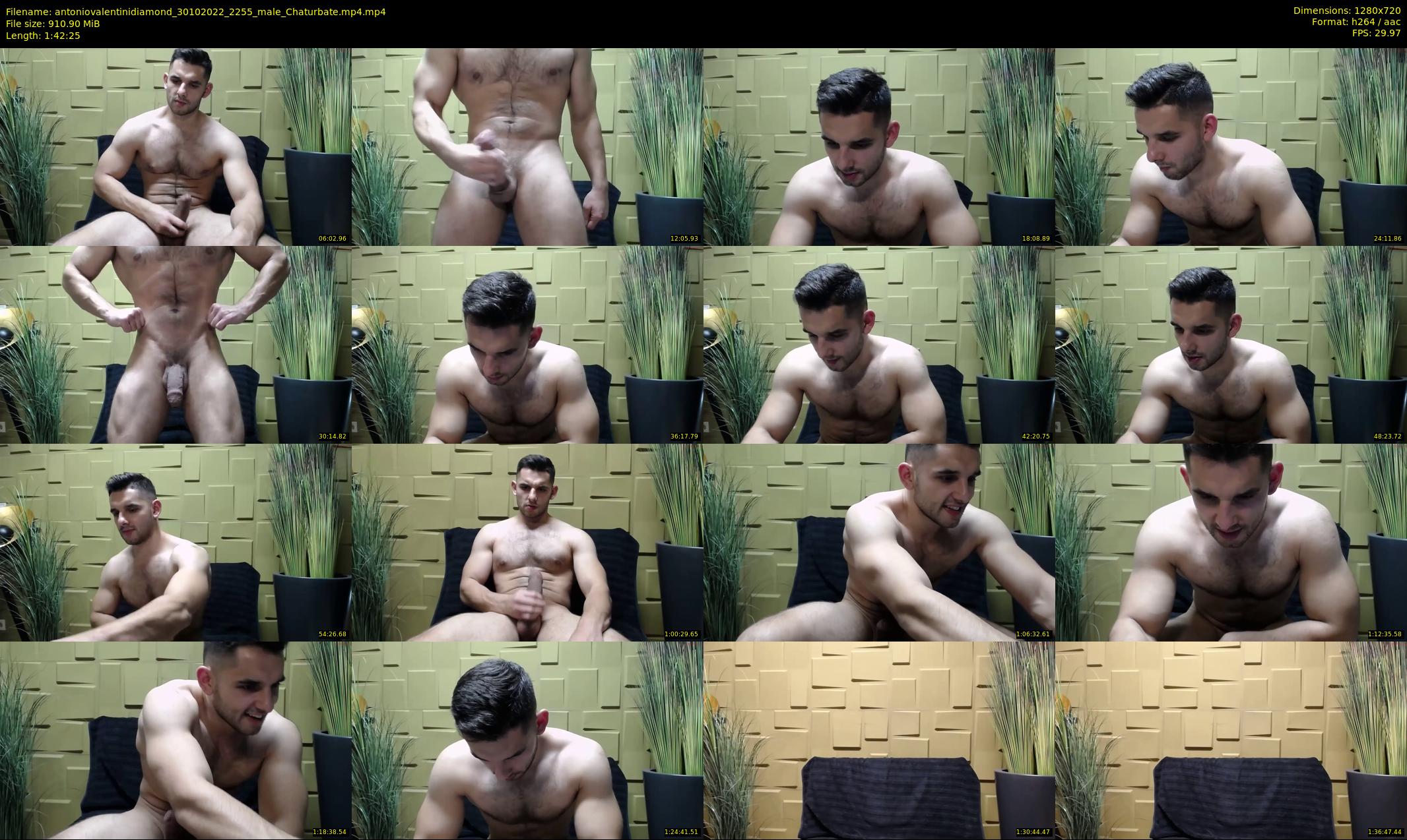 antoniovalentinidiamond — 103 minute Chaturbate male cam show recording, 720p, Oct 30, 2022