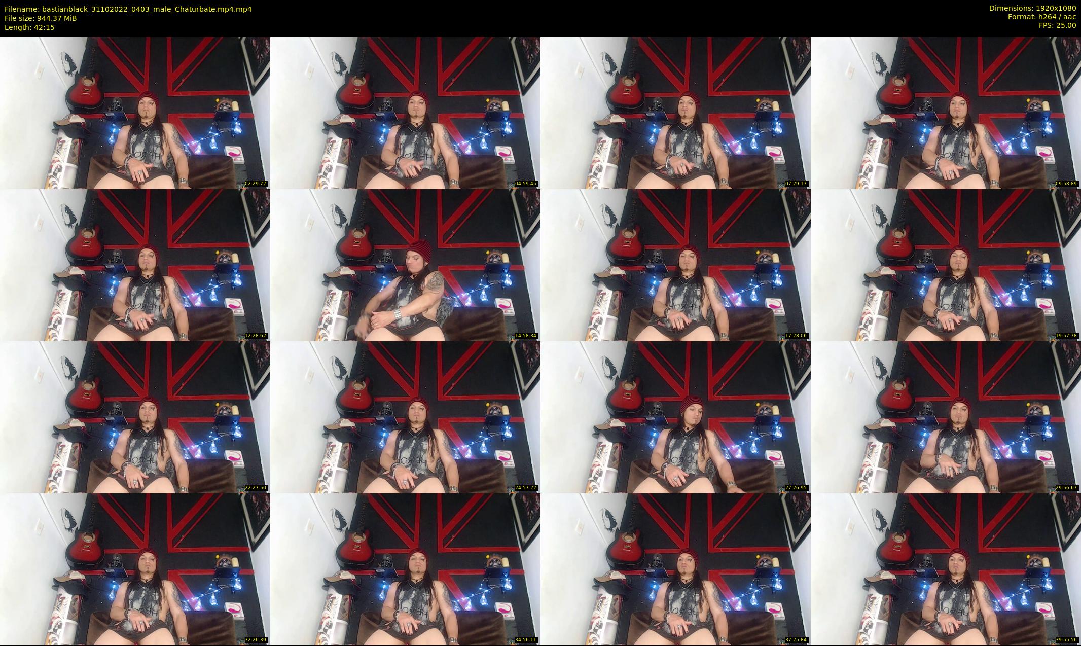 bastianblack — 43 minute Chaturbate male cam show recording, 1080p, Oct 31, 2022