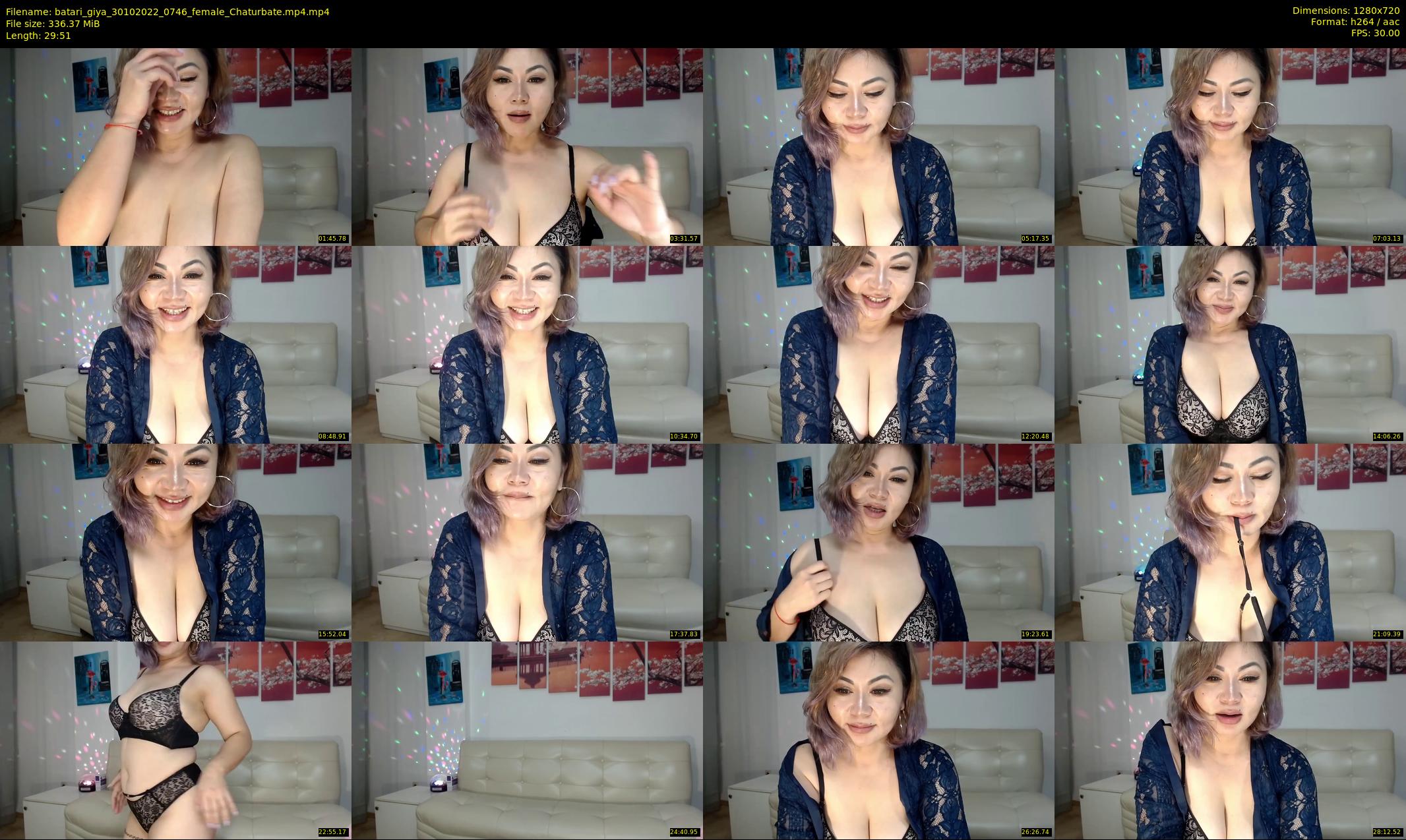 batari_giya — 30 minute Chaturbate female cam show recording, 720p, Oct 30, 2022