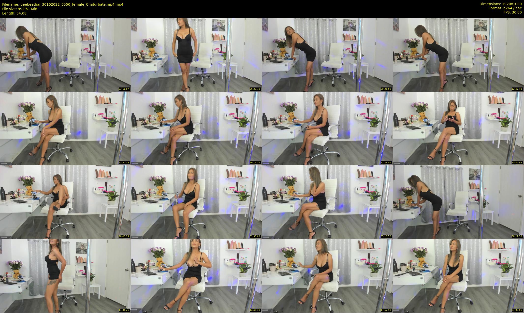 beebeethai — 55 minute Chaturbate female cam show recording, 1080p, Oct 30, 2022
