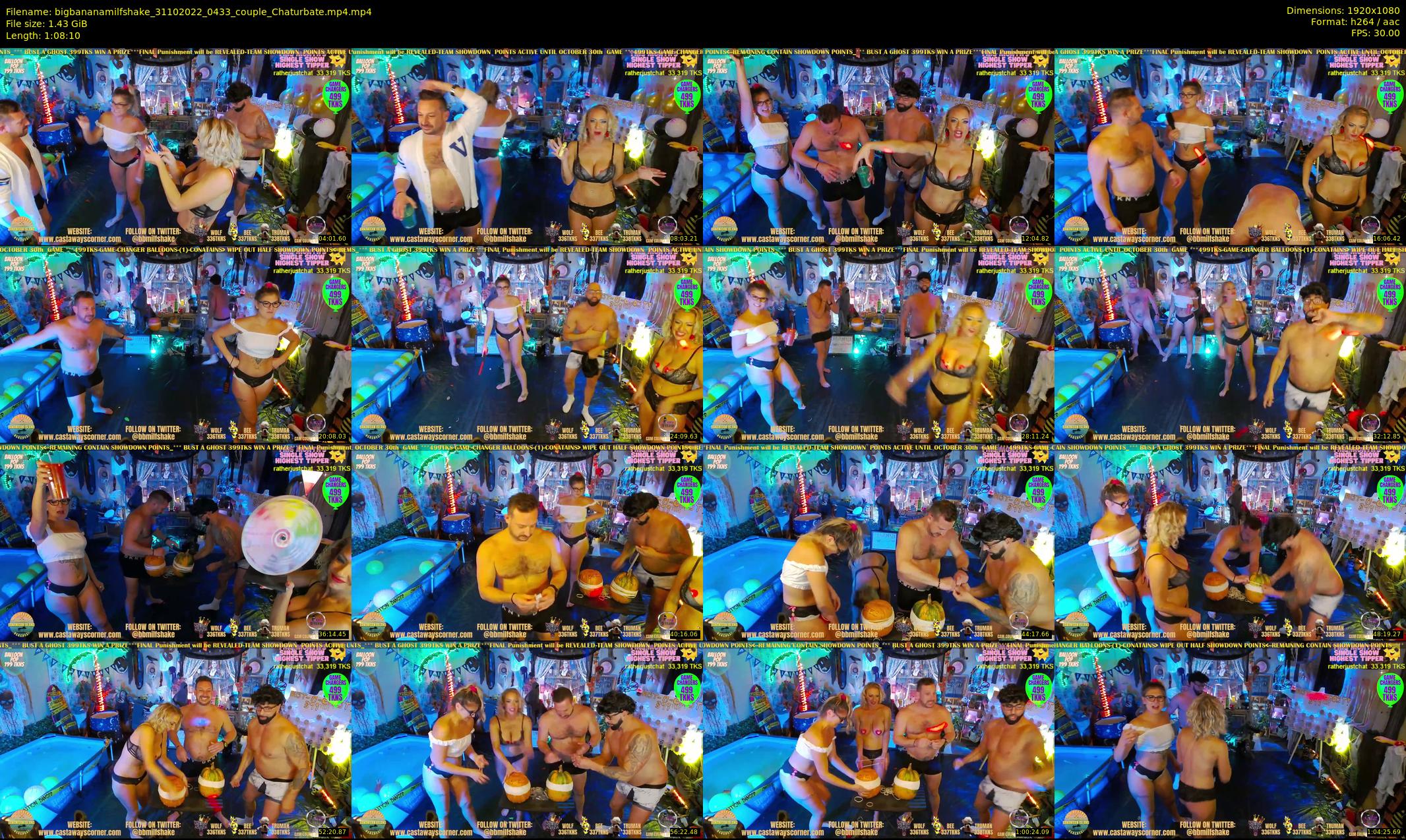 bigbananamilfshake — 69 minute Chaturbate couple cam show recording, 1080p, Oct 31, 2022
