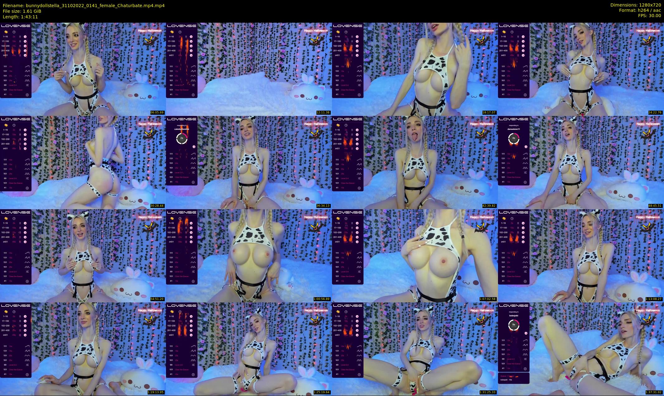 bunnydollstella — 104 minute Chaturbate female cam show recording, 720p, Oct 31, 2022