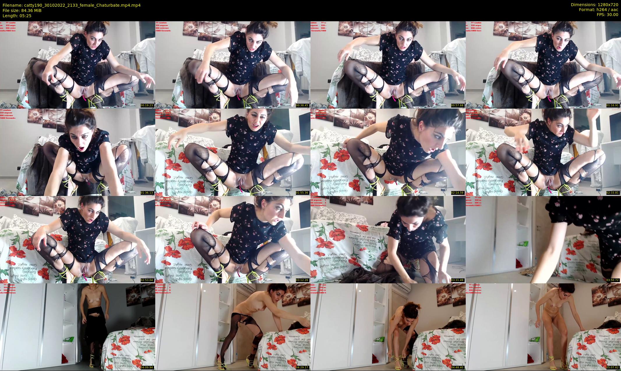 catty190 — 6 minute Chaturbate female cam show recording, 720p, Oct 30, 2022