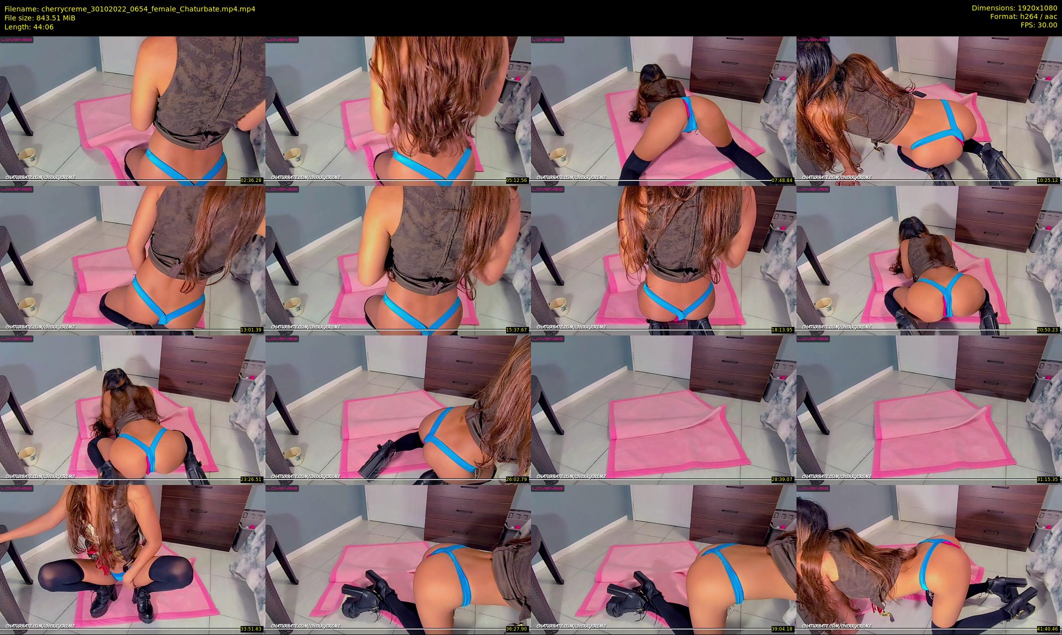 cherrycreme — 45 minute Chaturbate female cam show recording, 1080p, Oct 30, 2022