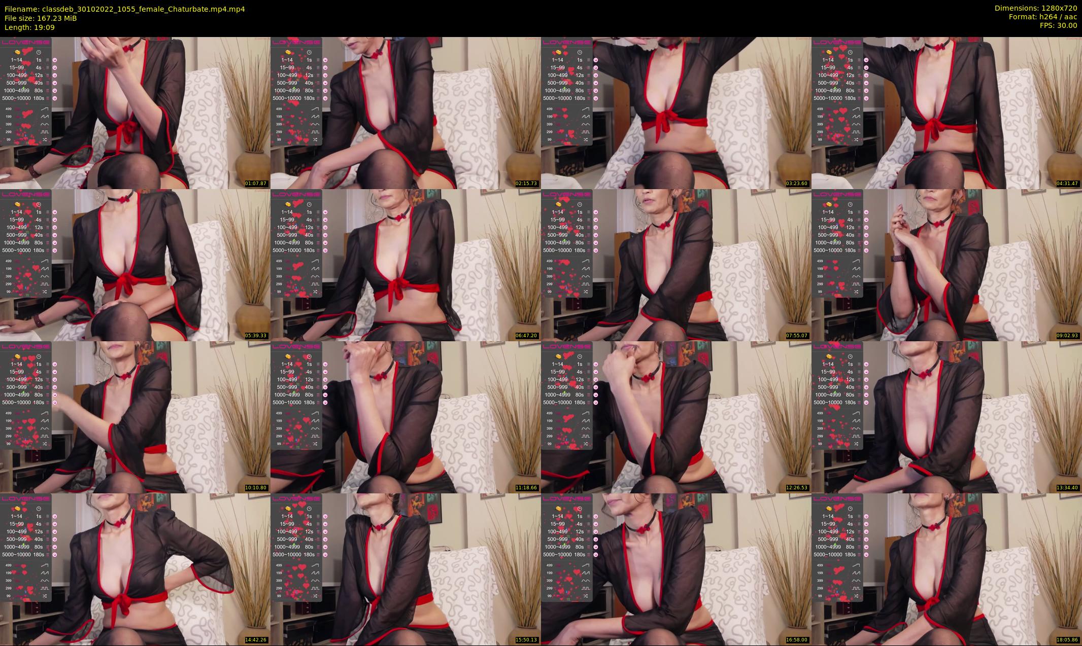 classdeb — 20 minute Chaturbate female cam show recording, 720p, Oct 30, 2022