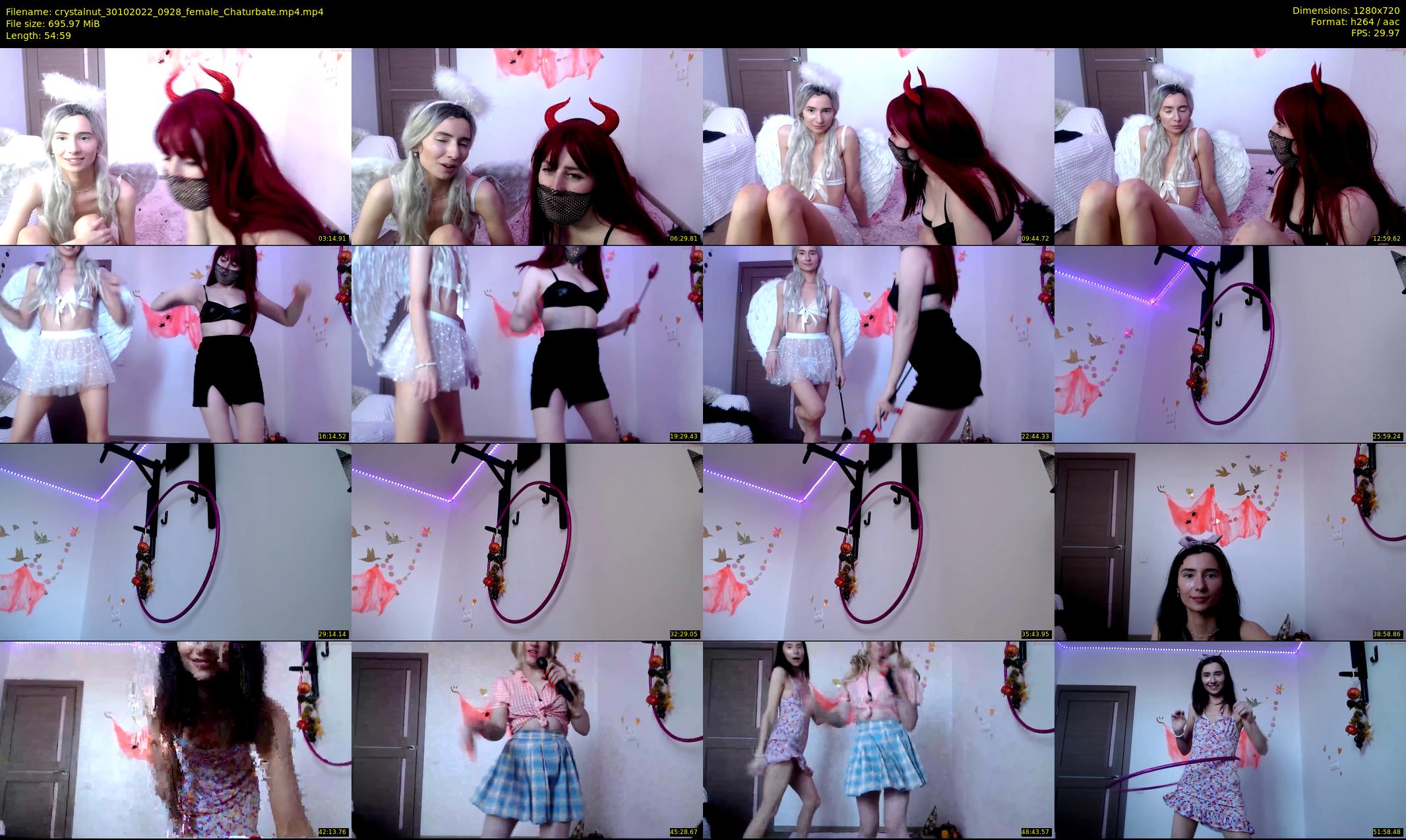 crystalnut — 55 minute Chaturbate female cam show recording, 720p, Oct 30, 2022