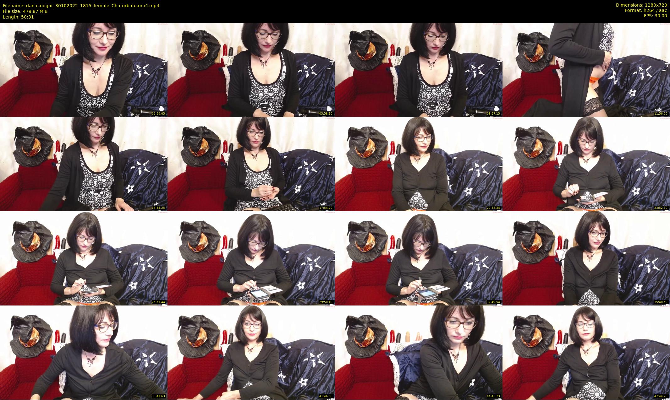 danacougar — 51 minute Chaturbate female cam show recording, 720p, Oct 30, 2022