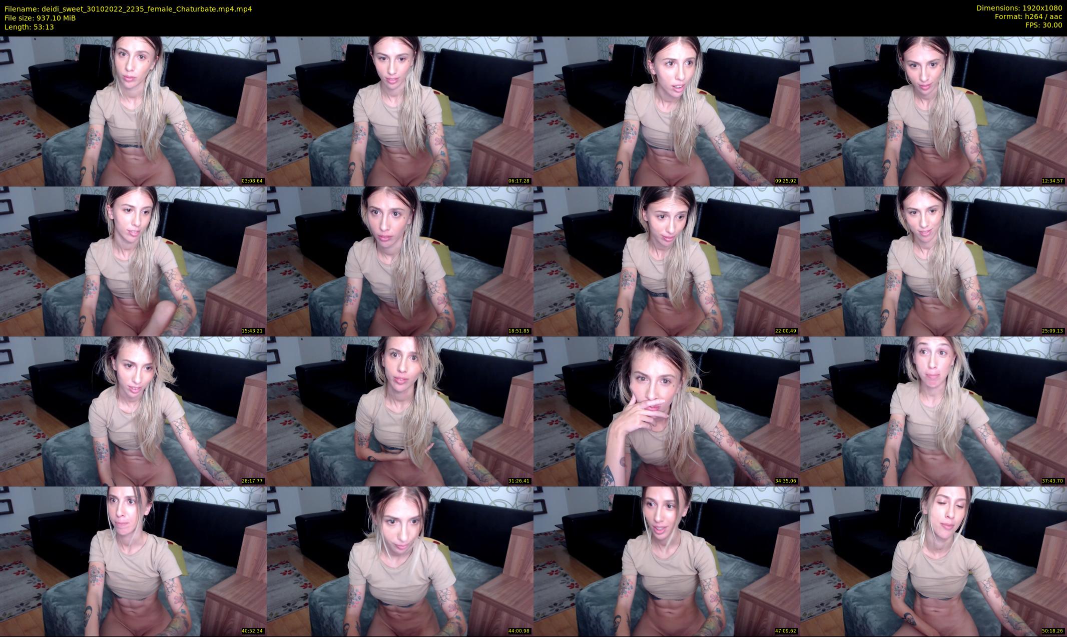 deidi_sweet — 54 minute Chaturbate female cam show recording, 1080p, Oct 30, 2022