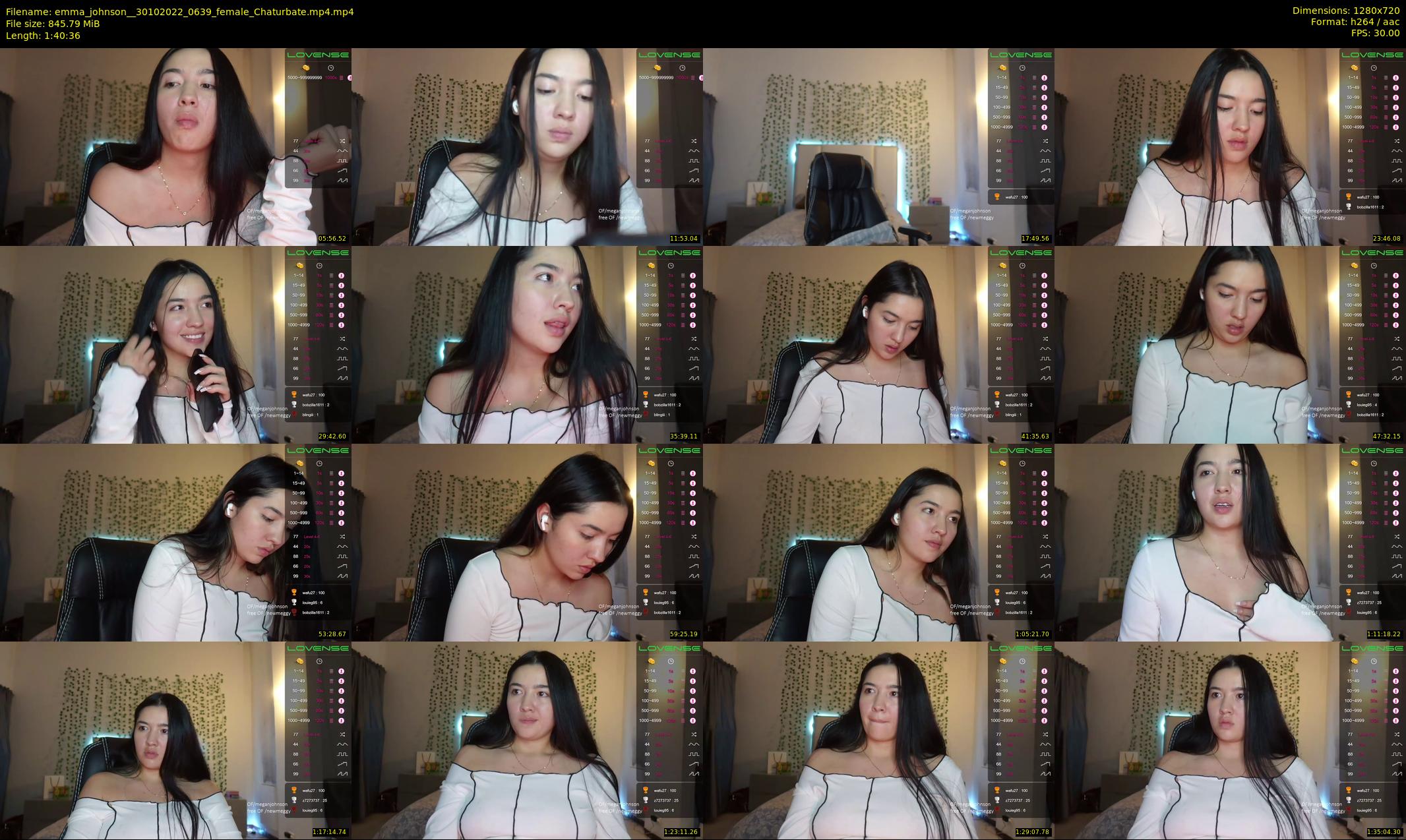 emma_johnson_ — 101 minute Chaturbate female cam show recording, 720p, Oct 30, 2022