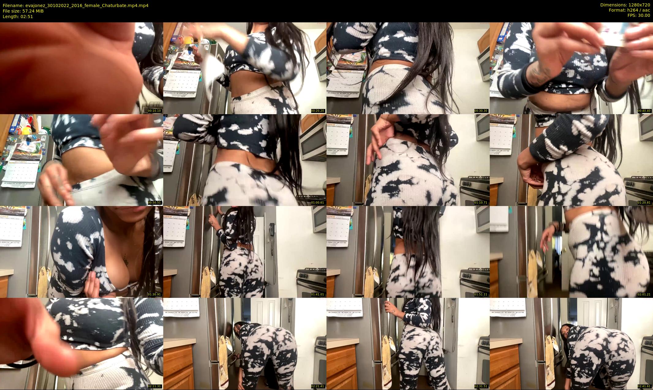 evajonez — 3 minute Chaturbate female cam show recording, 720p, Oct 30, 2022
