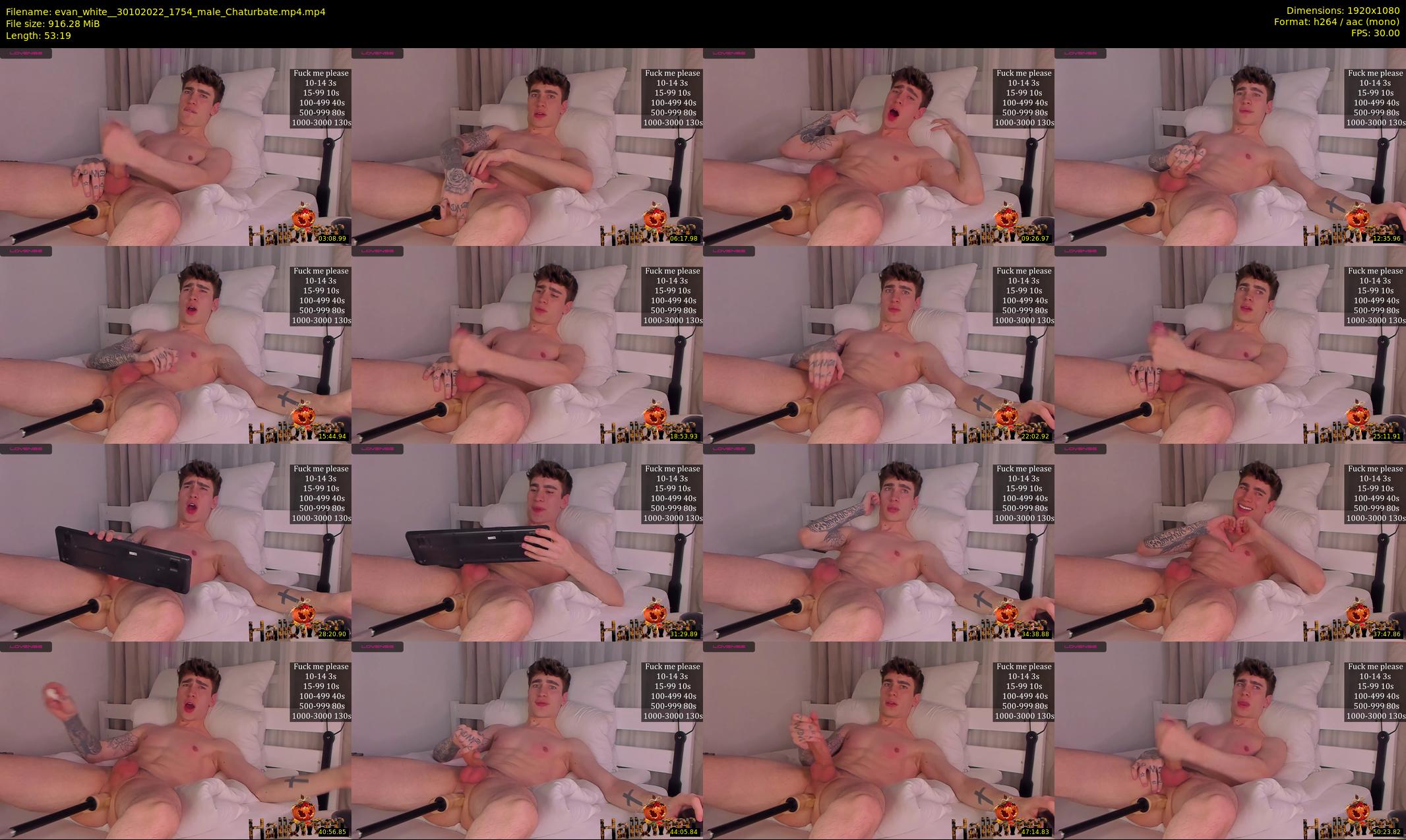 evan_white_ — 54 minute Chaturbate male cam show recording, 1080p, Oct 30, 2022