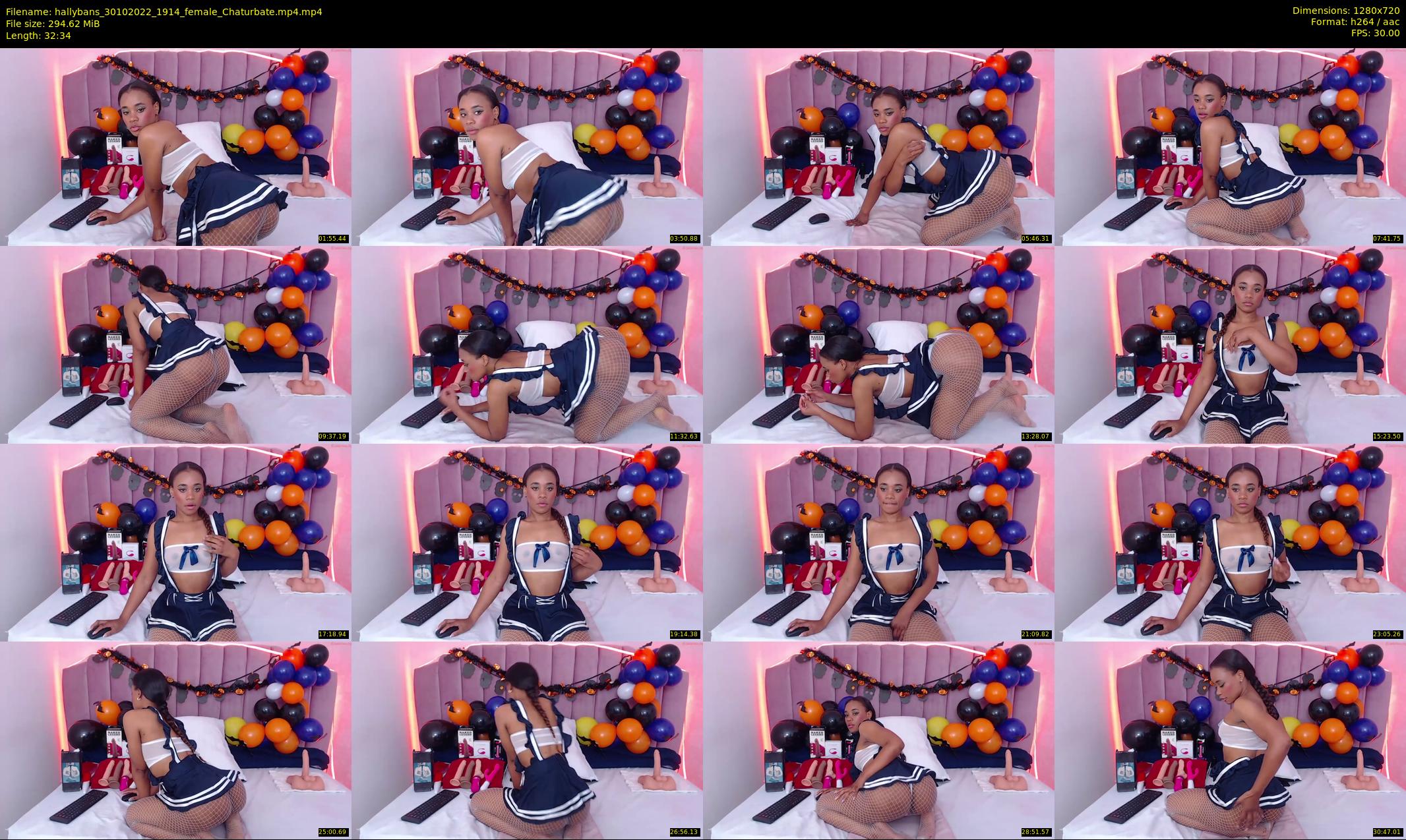 hallybans — 33 minute Chaturbate female cam show recording, 720p, Oct 30, 2022