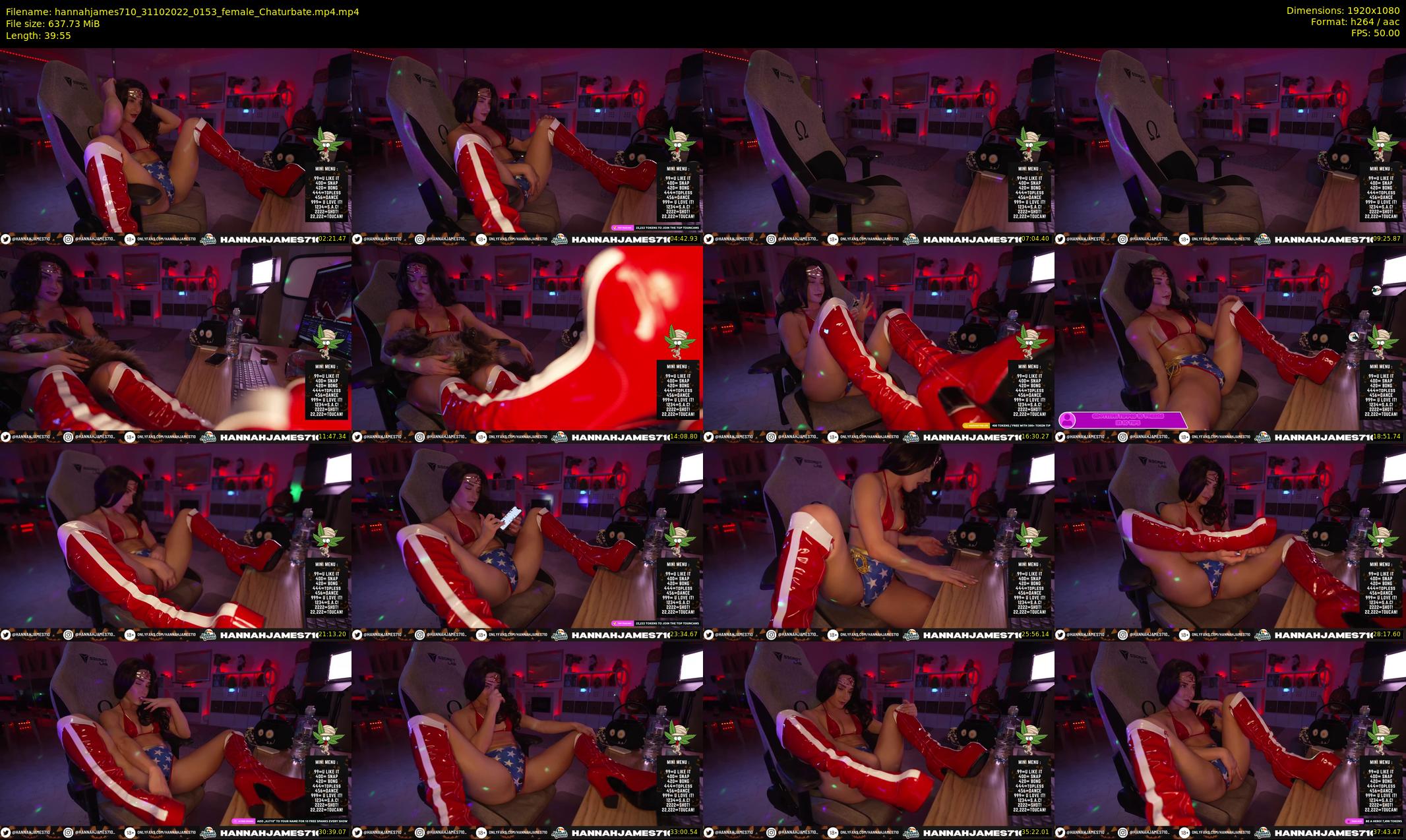 hannahjames710 — 40 minute Chaturbate female cam show recording, 1080p, Oct 31, 2022