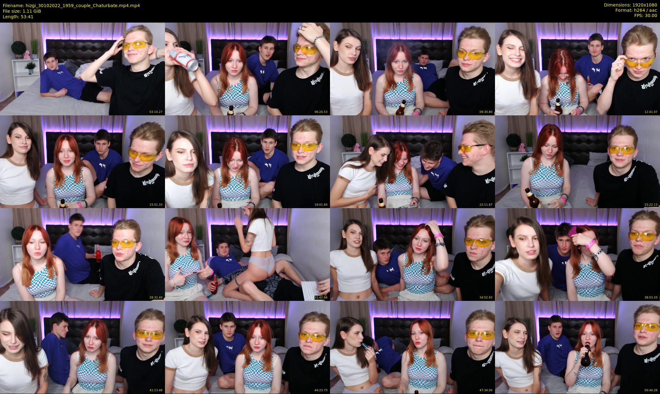 hizgi — 54 minute Chaturbate couple cam show recording, 1080p, Oct 30, 2022
