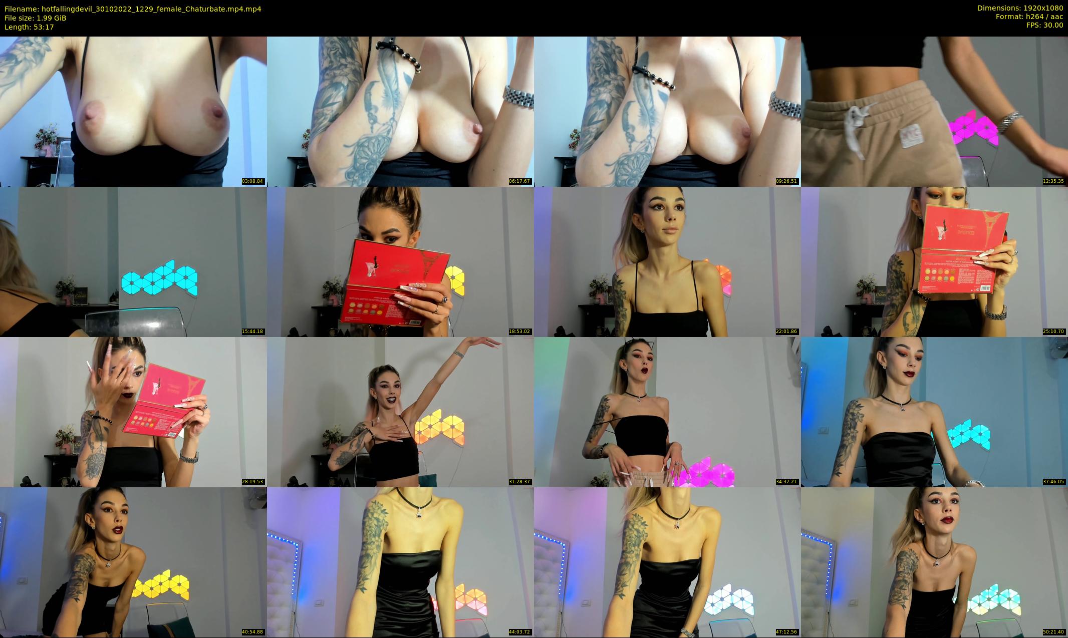 hotfallingdevil — 54 minute Chaturbate female cam show recording, 1080p, Oct 30, 2022