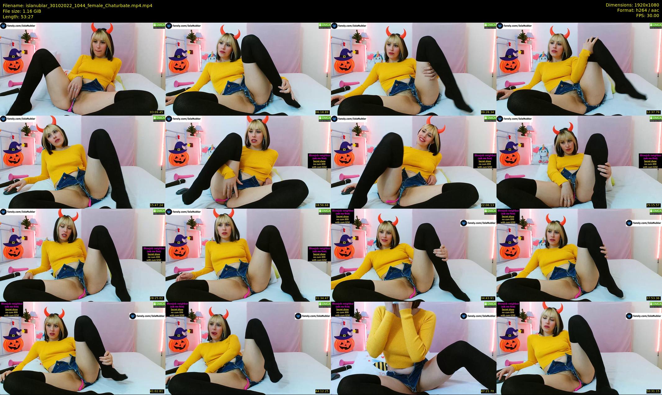 islanublar — 54 minute Chaturbate female cam show recording, 1080p, Oct 30, 2022