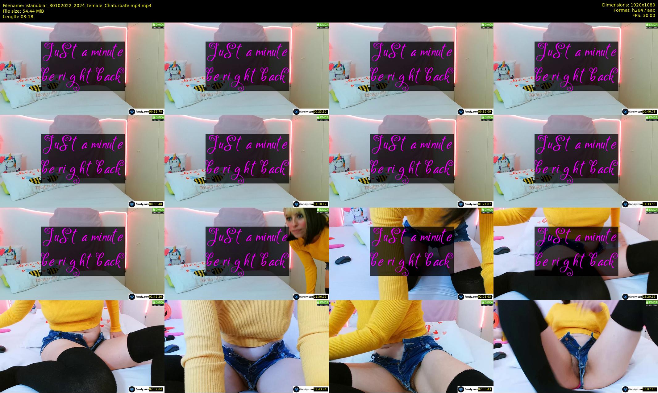 islanublar — 4 minute Chaturbate female cam show recording, 1080p, Oct 30, 2022