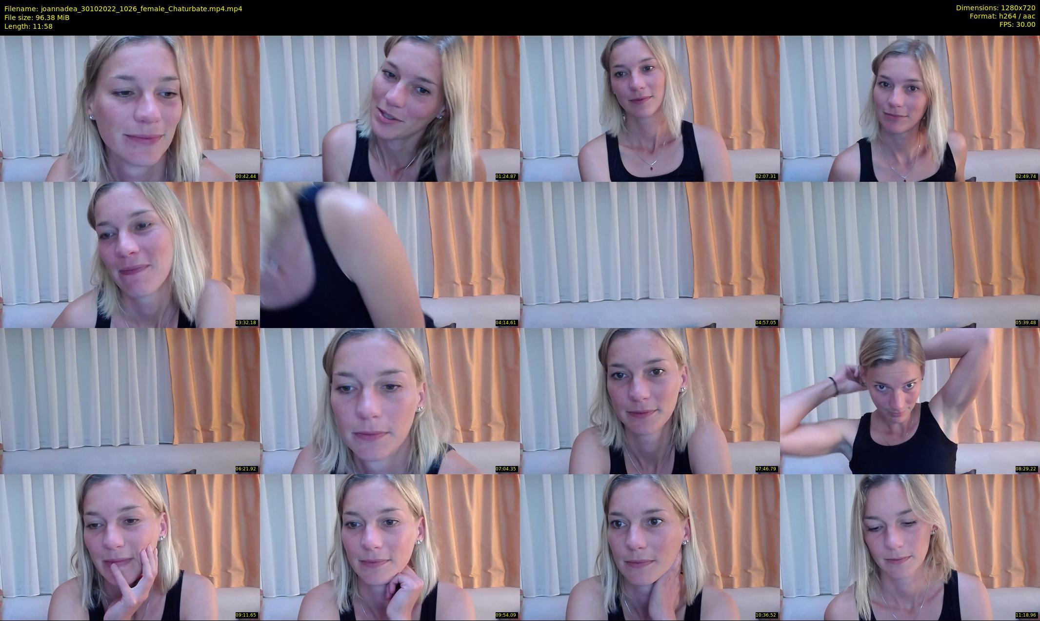 joannadea — 12 minute Chaturbate female cam show recording, 720p, Oct 30, 2022