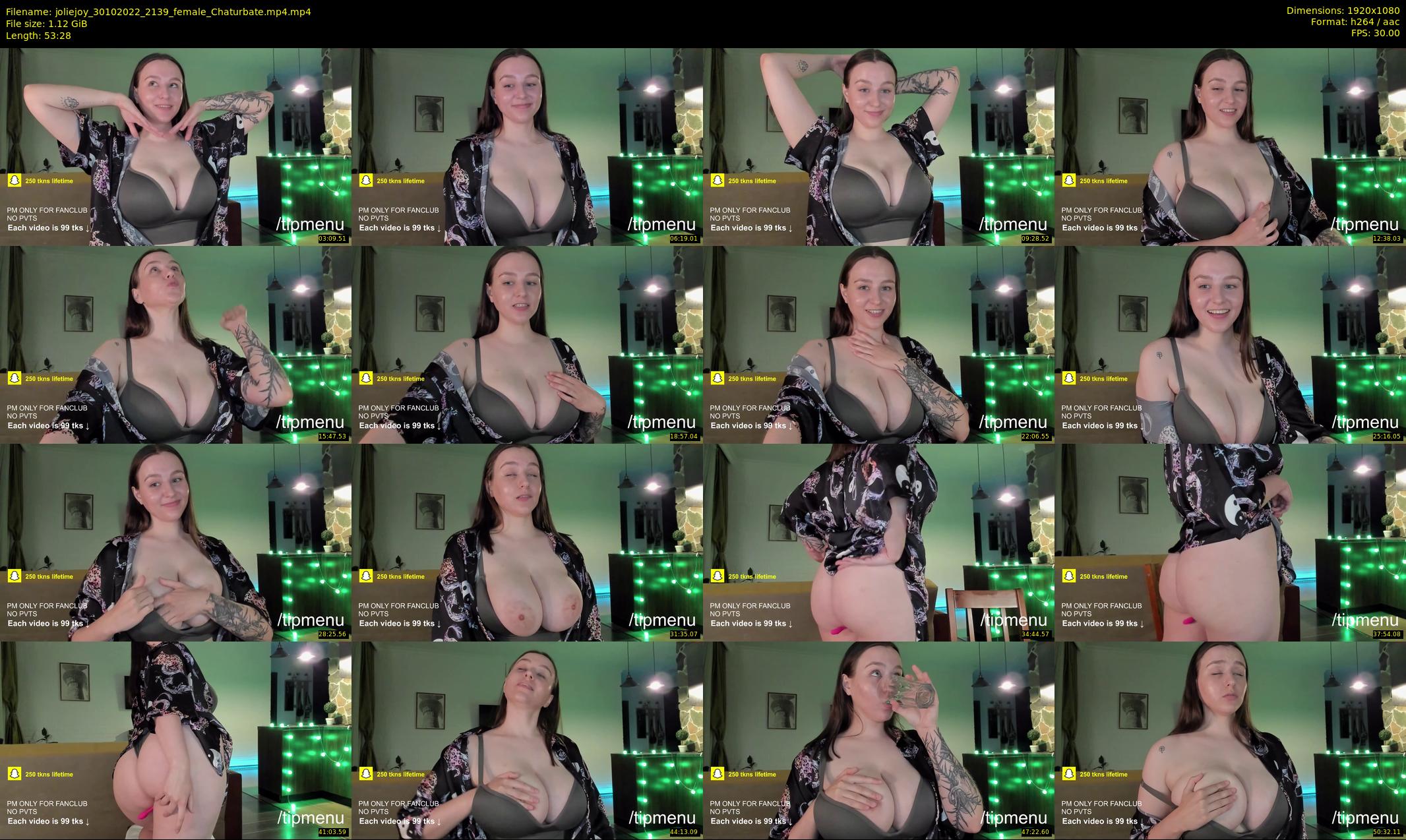 joliejoy — 54 minute Chaturbate female cam show recording, 1080p, Oct 30, 2022
