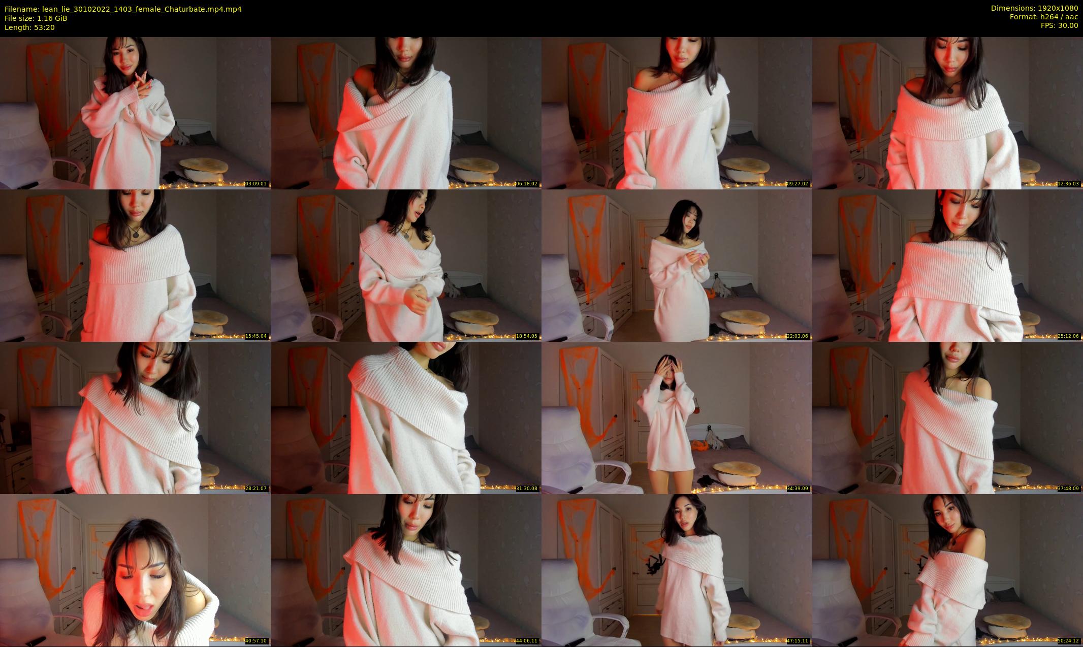 lean_lie — 54 minute Chaturbate female cam show recording, 1080p, Oct 30, 2022