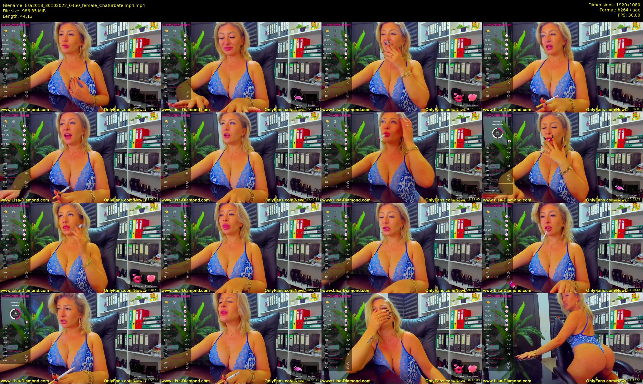lisa2018 — 45 minute Chaturbate female cam show recording, 1080p, Oct 30, 2022