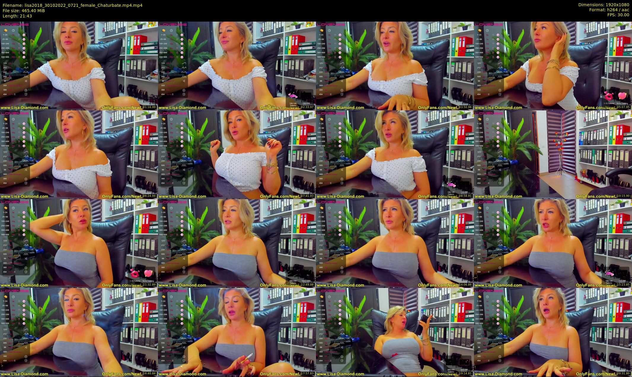 lisa2018 — 22 minute Chaturbate female cam show recording, 1080p, Oct 30, 2022