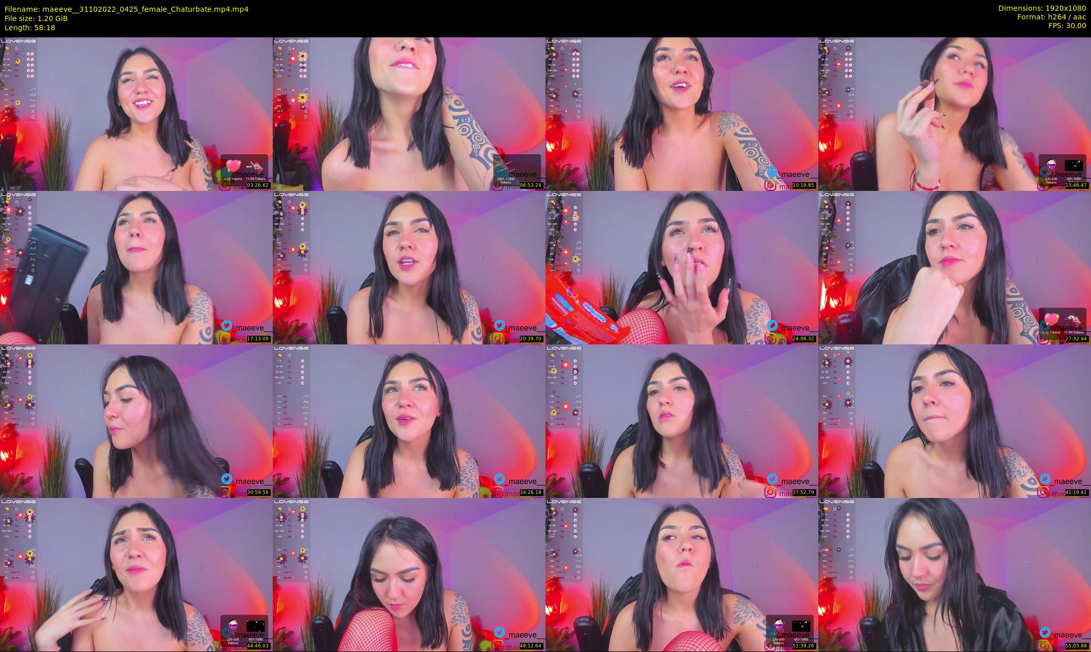 maeeve_ — 59 minute Chaturbate female cam show recording, 1080p, Oct 31, 2022