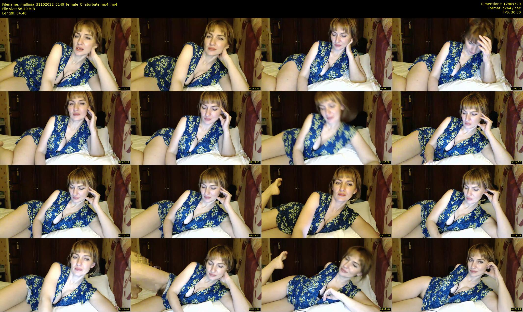 mallinia — 5 minute Chaturbate female cam show recording, 720p, Oct 31, 2022
