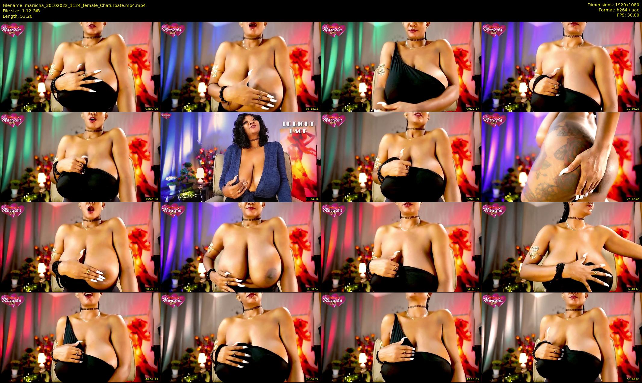 mariicha — 54 minute Chaturbate female cam show recording, 1080p, Oct 30, 2022
