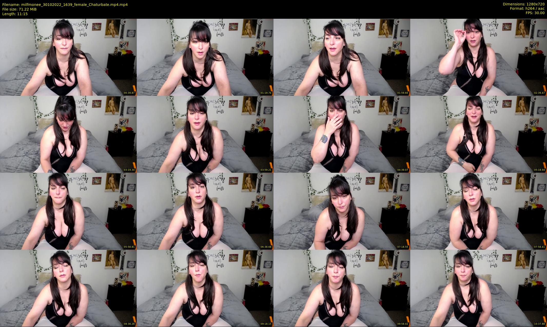 milfmonee — 12 minute Chaturbate female cam show recording, 720p, Oct 30, 2022