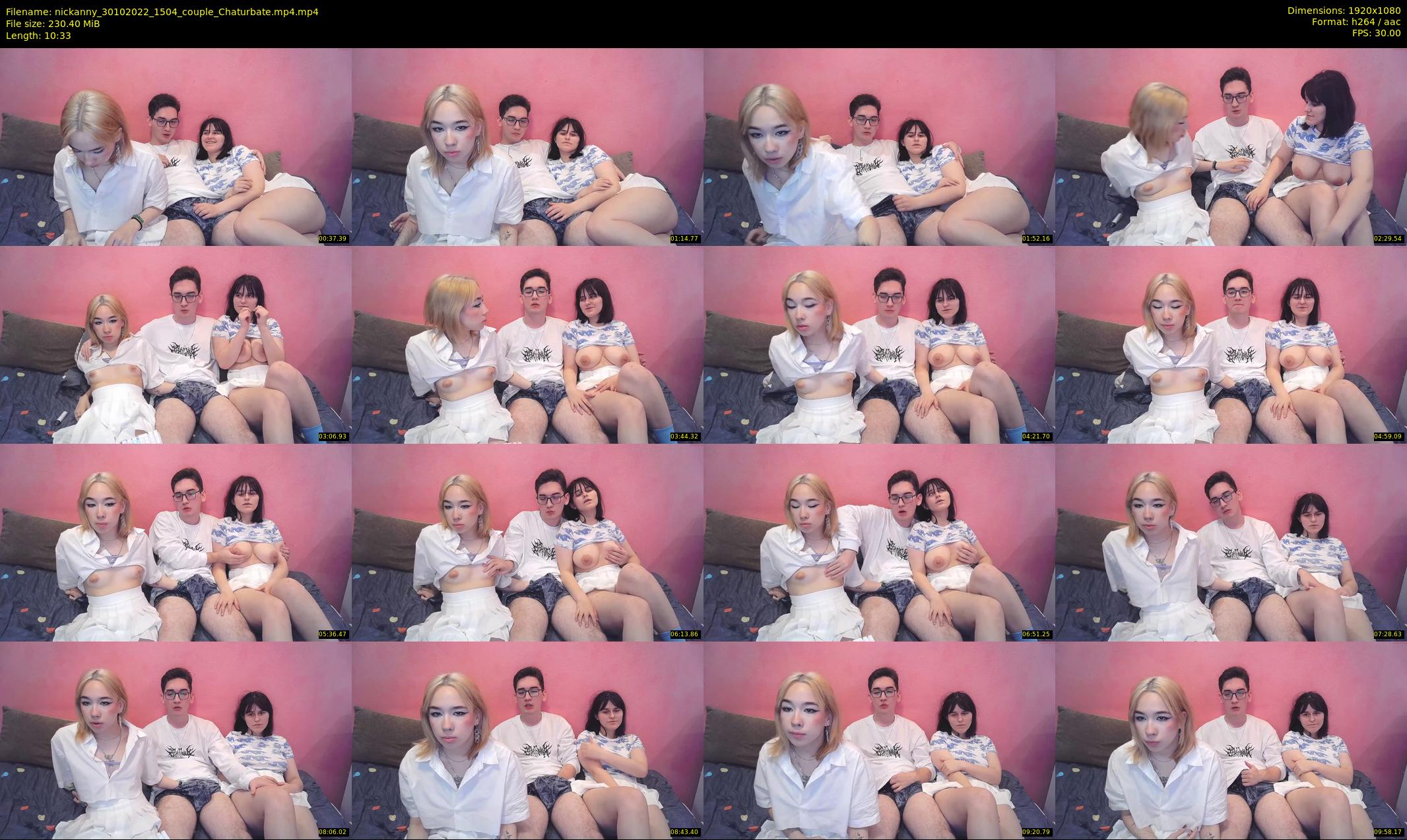 nickanny — 11 minute Chaturbate couple cam show recording, 1080p, Oct 30, 2022