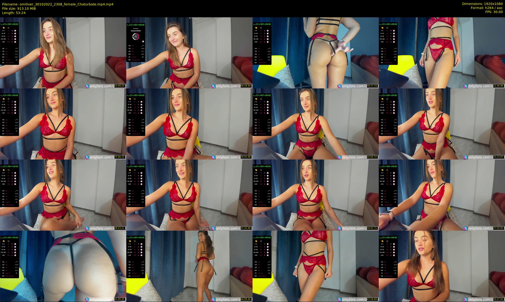 omiliver — 54 minute Chaturbate female cam show recording, 1080p, Oct 30, 2022