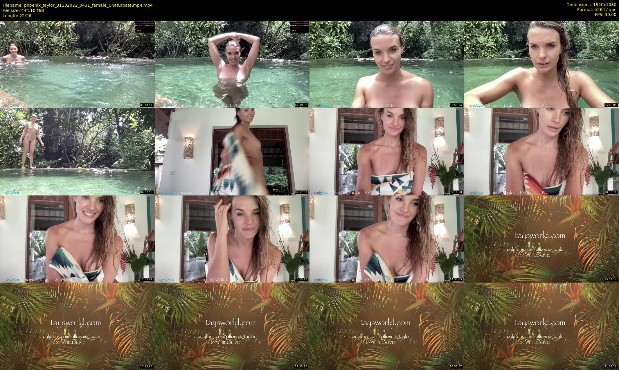 phoenix_taylor — 23 minute Chaturbate female cam show recording, 1080p, Oct 31, 2022