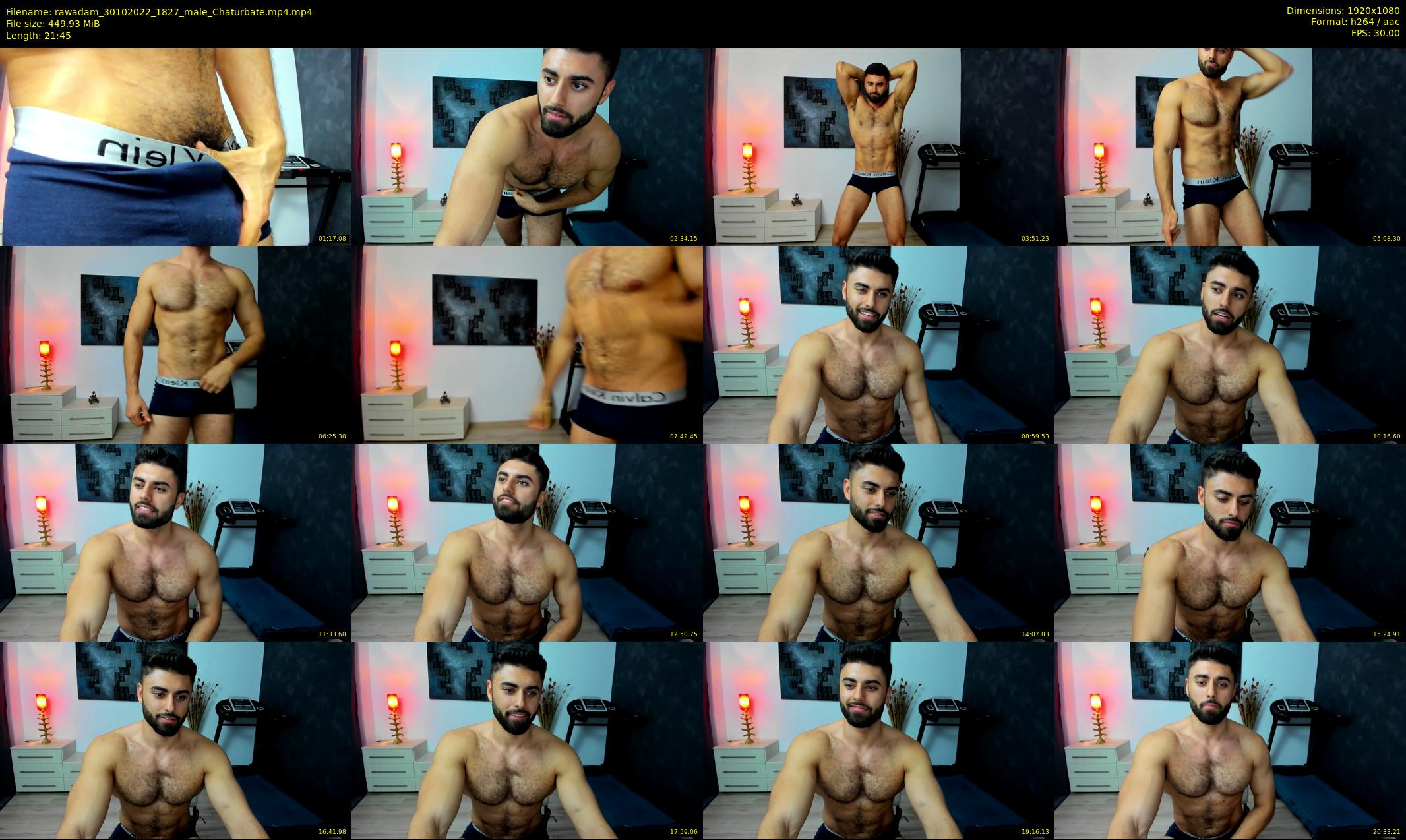 rawadam — 22 minute Chaturbate male cam show recording, 1080p, Oct 30, 2022