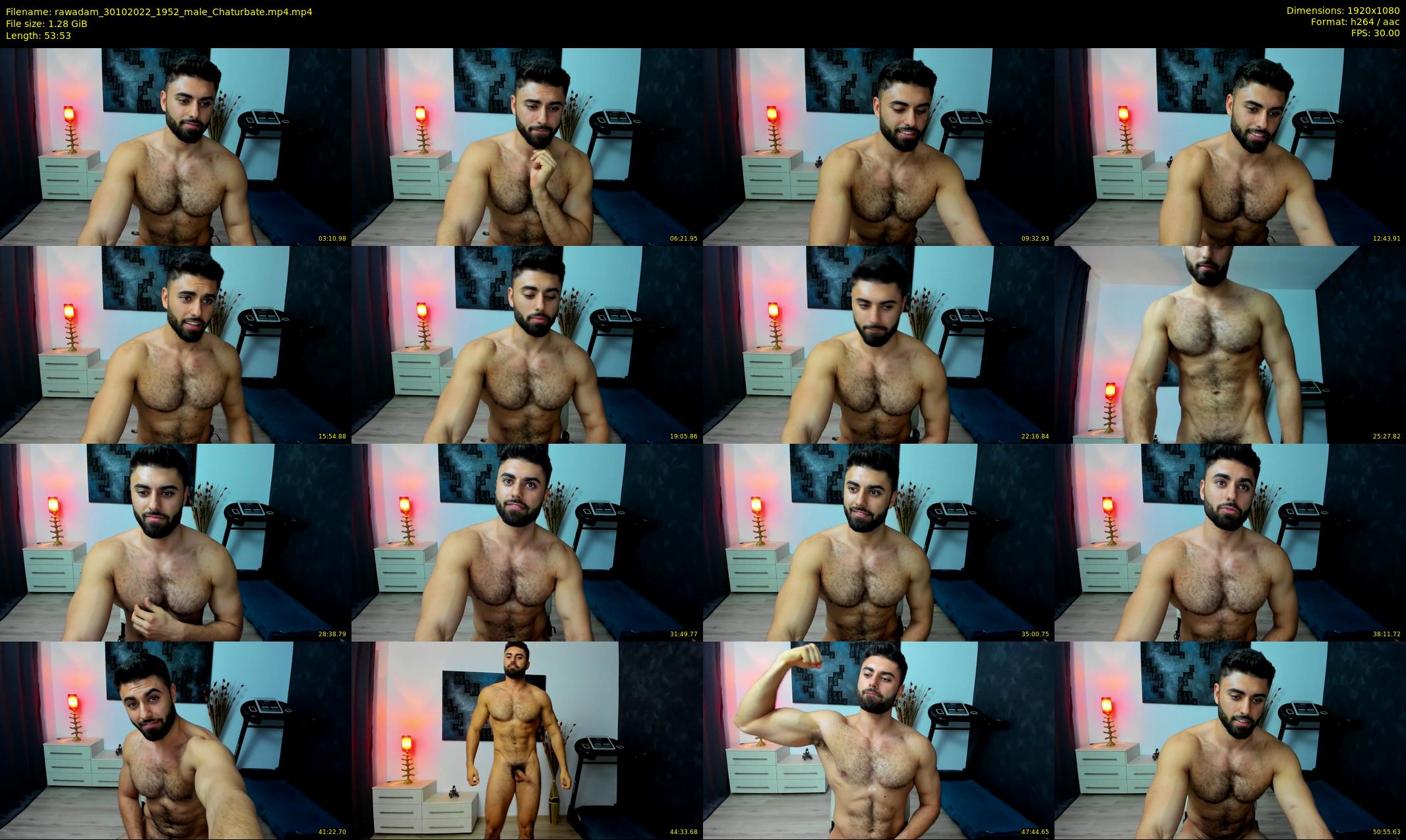 rawadam — 54 minute Chaturbate male cam show recording, 1080p, Oct 30, 2022