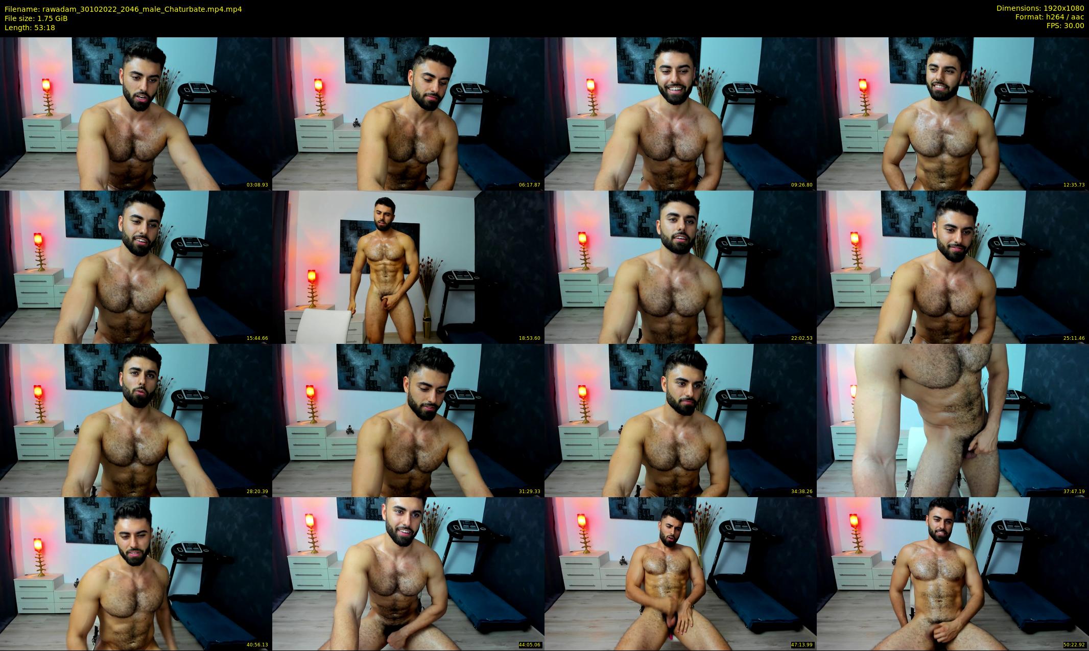 rawadam — 54 minute Chaturbate male cam show recording, 1080p, Oct 30, 2022